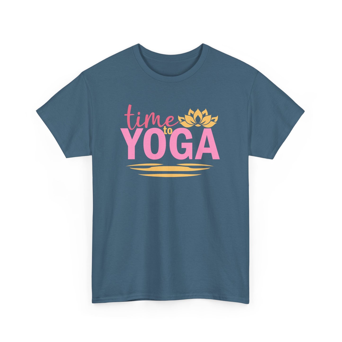 "Time to Yoga" Heavy Cotton Tee - Flow with Ease