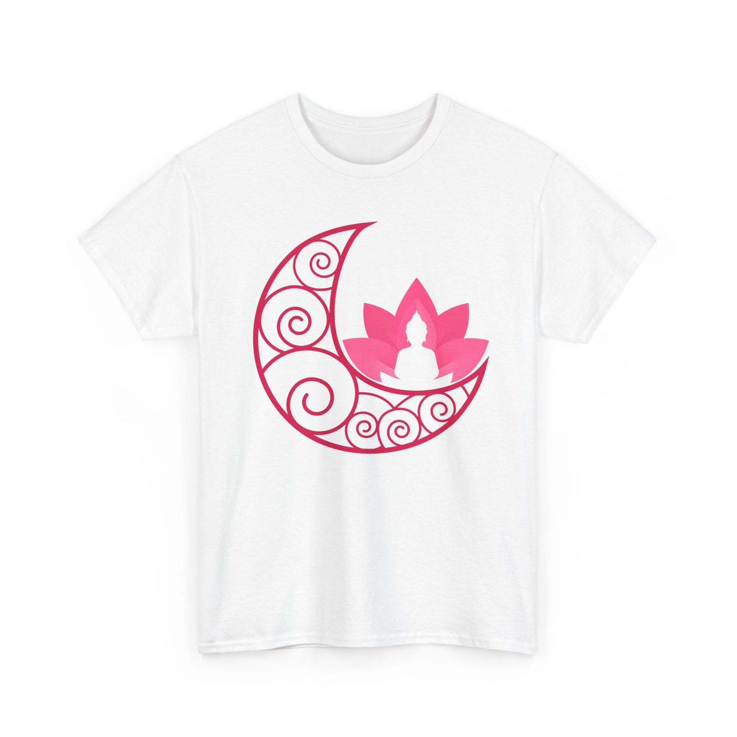 🌙Lunar Stillness Heavy Cotton Tee - Blossom Into Presence