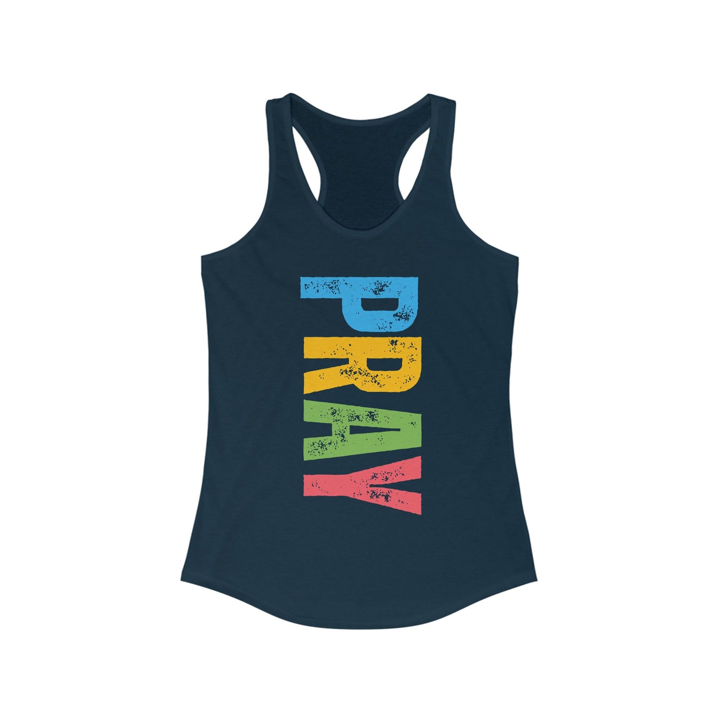 PRAY Bold Graphic Racerback Tank – Empowering, Faith-Inspired Women’s Activewear