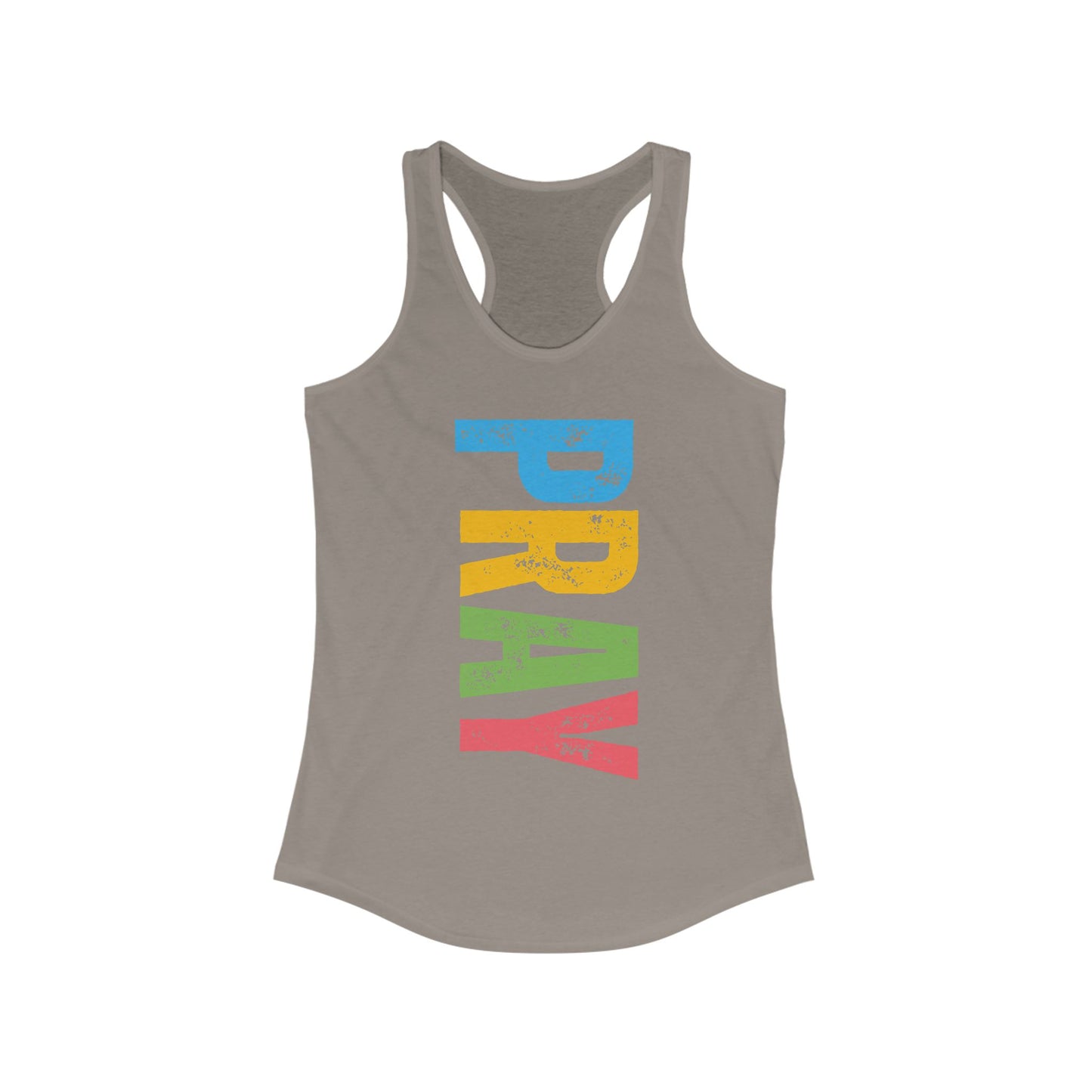 PRAY Bold Graphic Racerback Tank – Empowering, Faith-Inspired Women’s Activewear