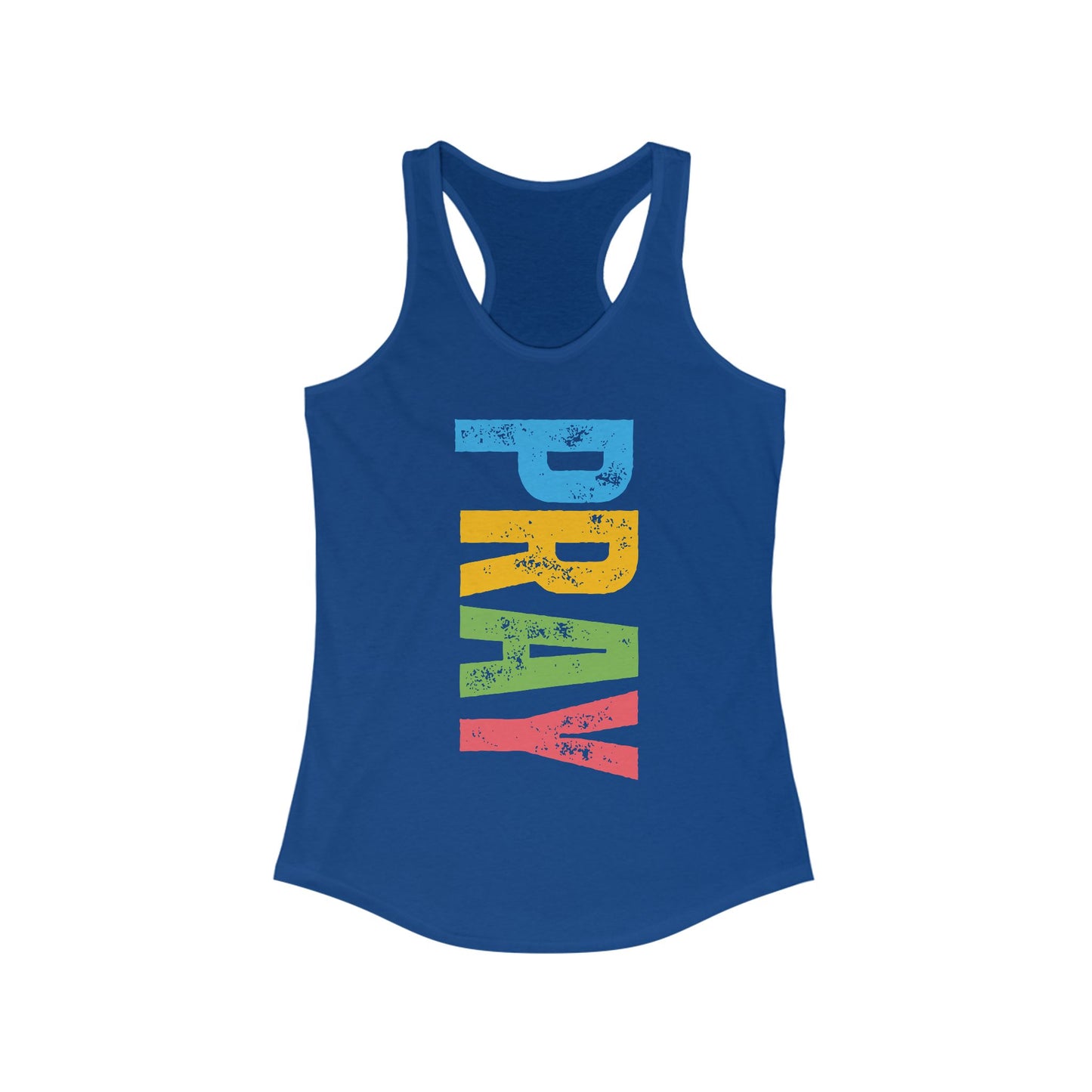PRAY Bold Graphic Racerback Tank – Empowering, Faith-Inspired Women’s Activewear