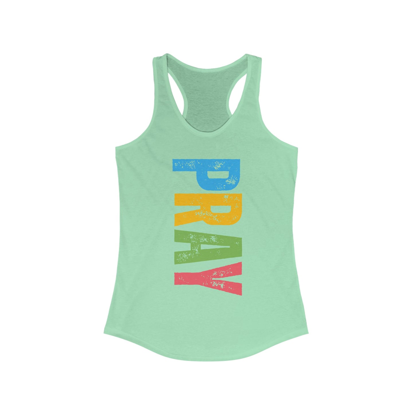 PRAY Bold Graphic Racerback Tank – Empowering, Faith-Inspired Women’s Activewear