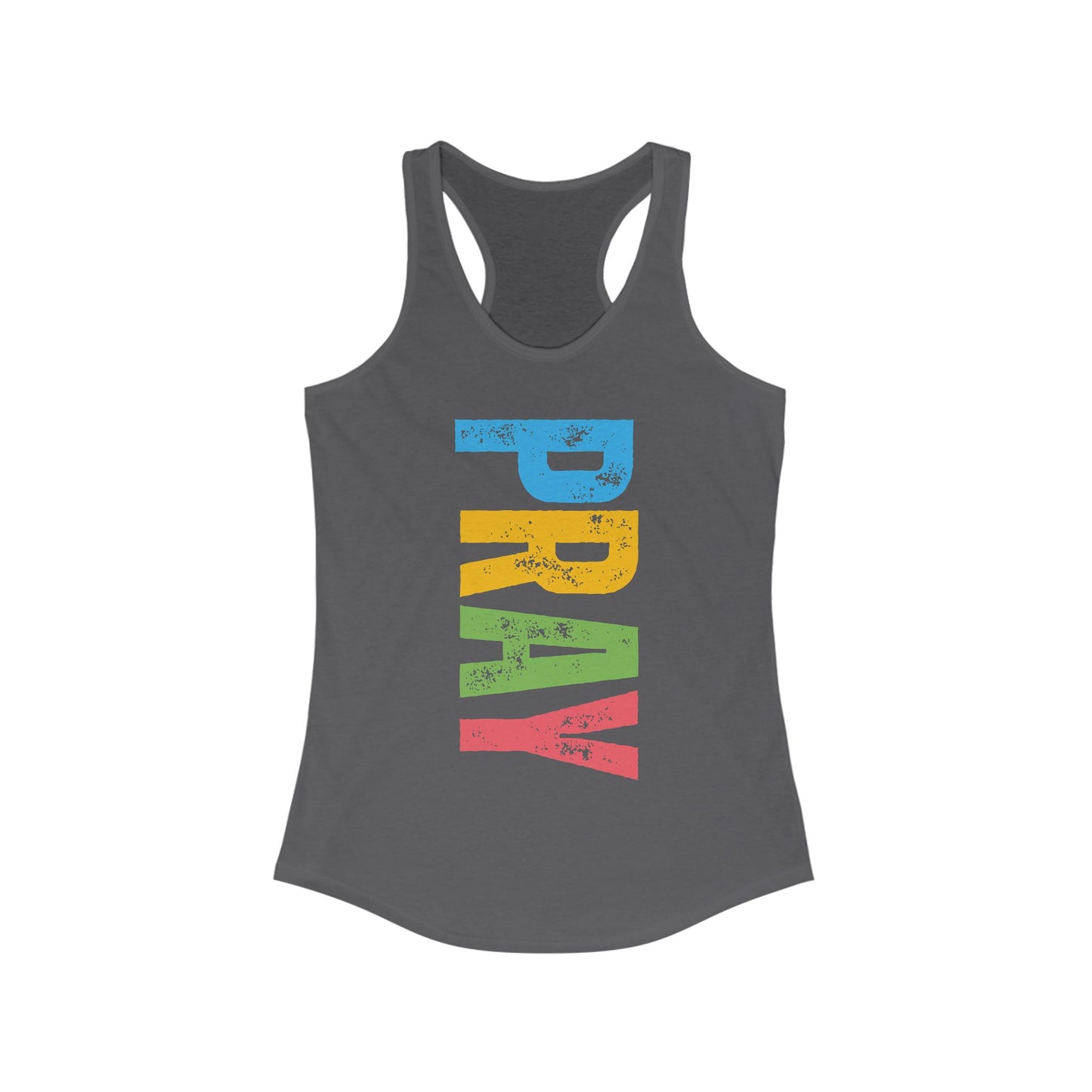 PRAY Bold Graphic Racerback Tank – Empowering, Faith-Inspired Women’s Activewear