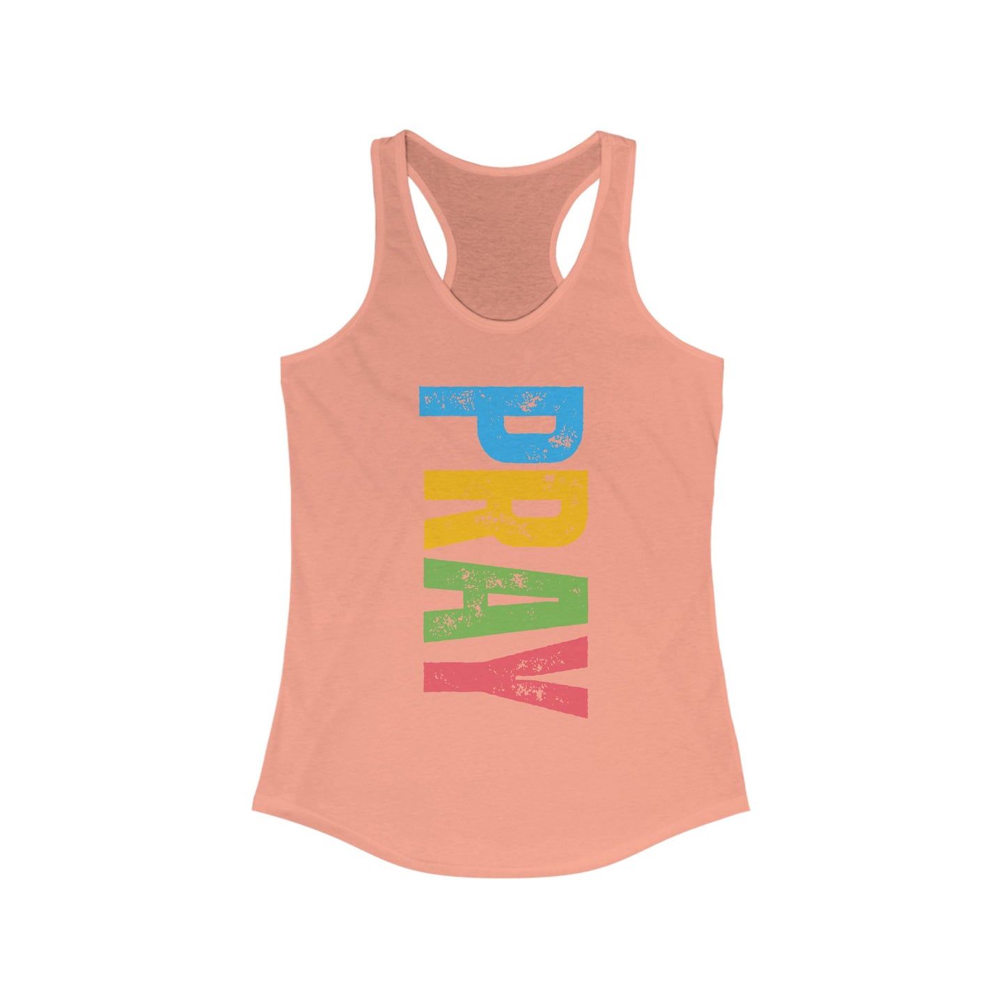 PRAY Bold Graphic Racerback Tank – Empowering, Faith-Inspired Women’s Activewear