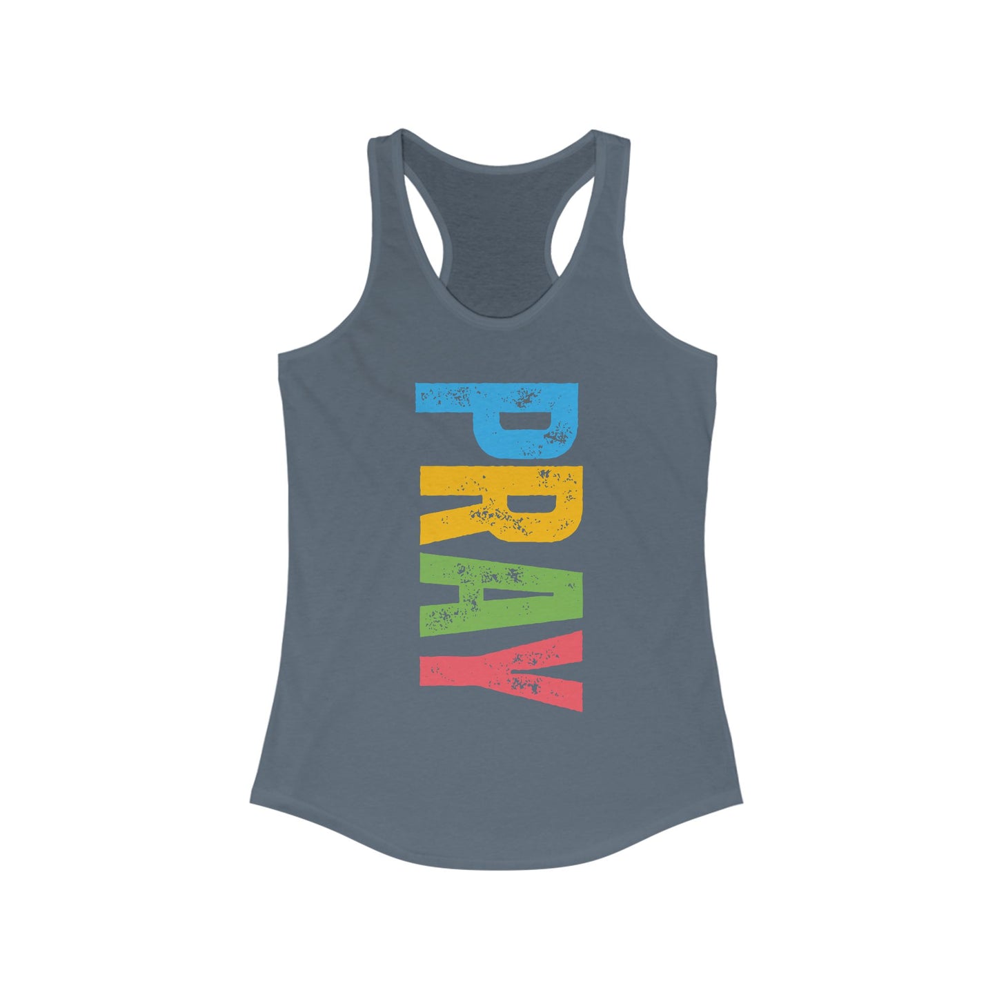 PRAY Bold Graphic Racerback Tank – Empowering, Faith-Inspired Women’s Activewear