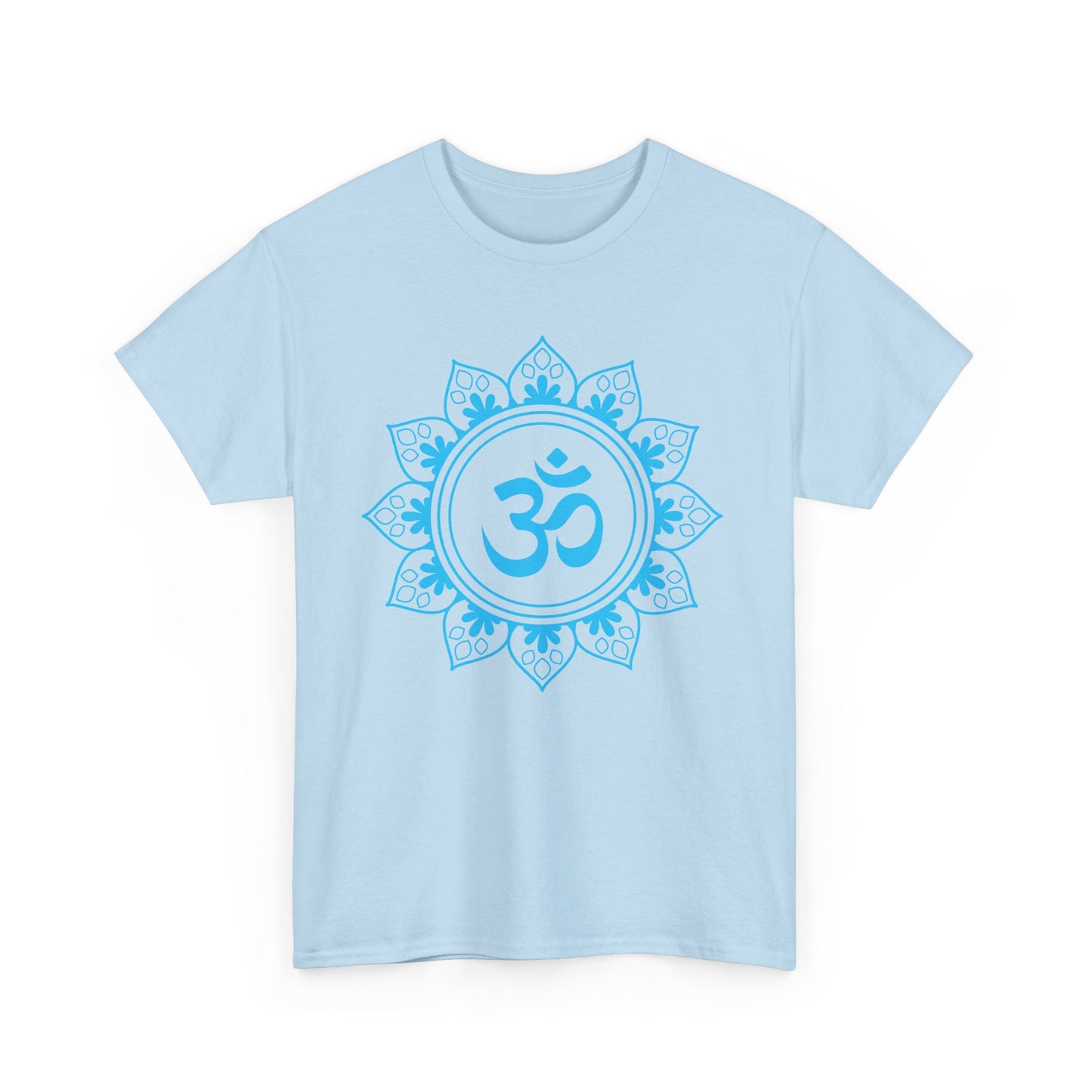 Tranquil OM Mandala Heavy Cotton Tee - Embrace Peace Within