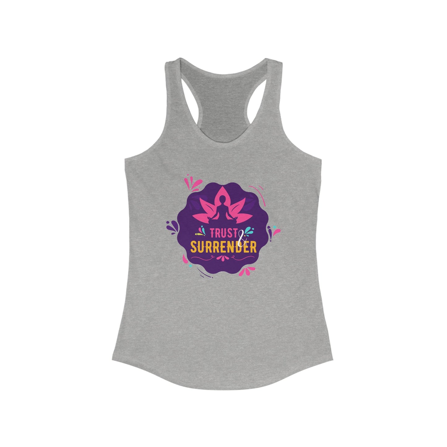 “Trust & Surrender” Racerback Tank - Flow with Faith, Move with Grace