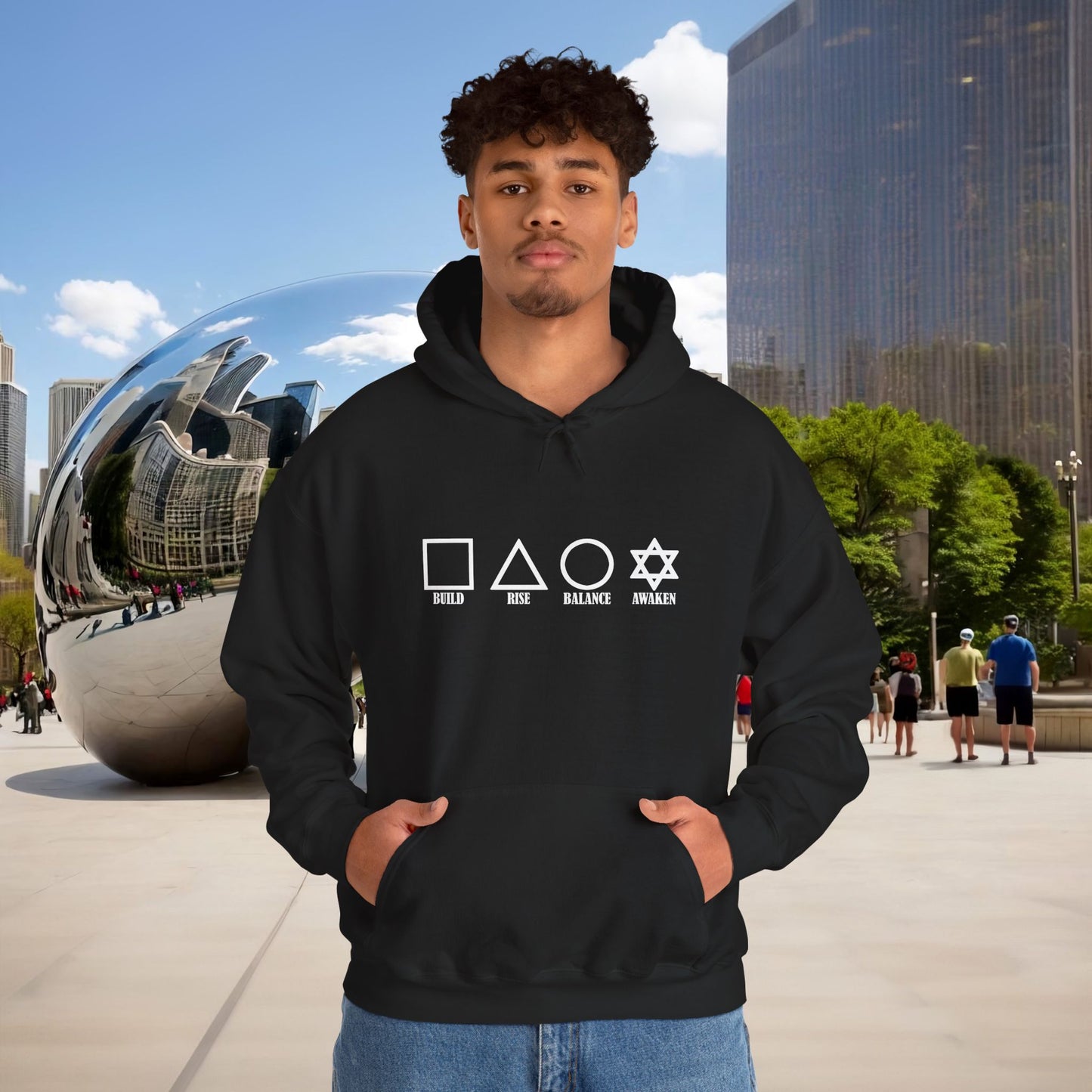 🌑🖤 THE FOUR PILLARS OF THE MASCULINE — Menaste Hoodie