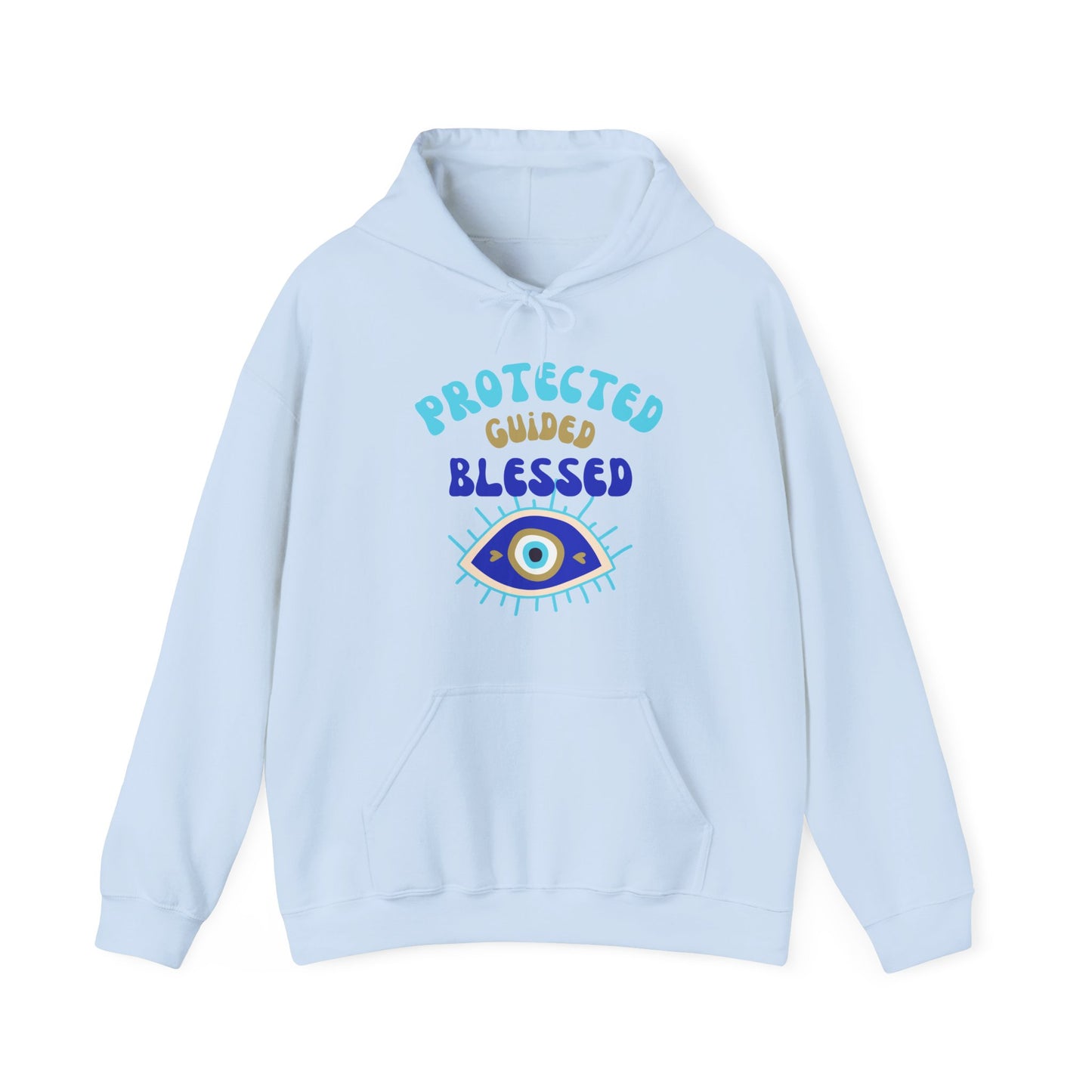 💙✨ Protected, Guided, Blessed Hoodie - Wear Your Shield of Light
