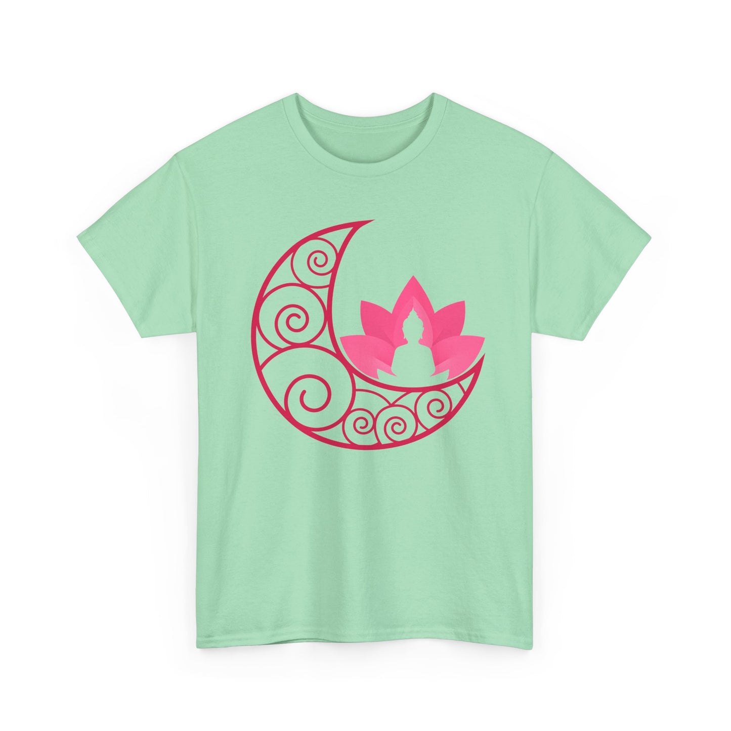 🌙Lunar Stillness Heavy Cotton Tee - Blossom Into Presence