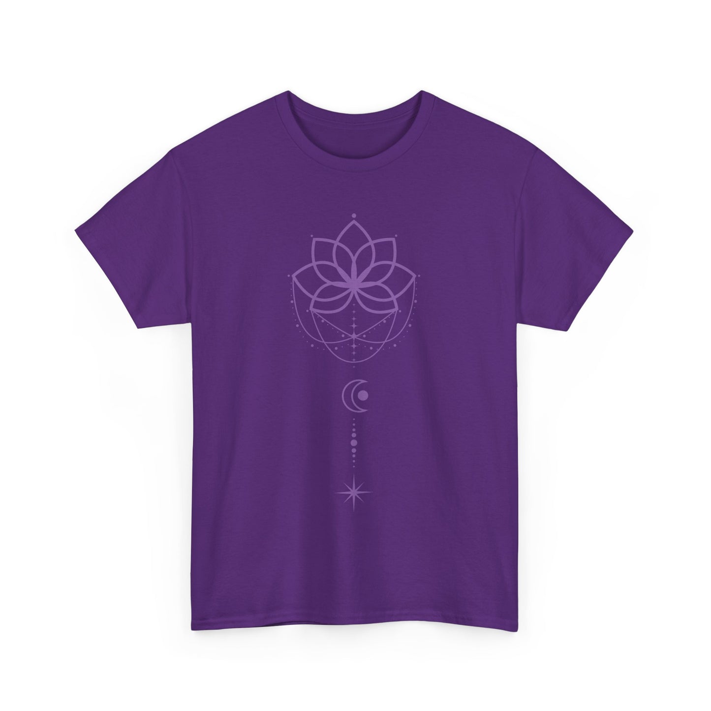 💜Celestial Grace Heavy Cotton Tee - Align with Light & Flow