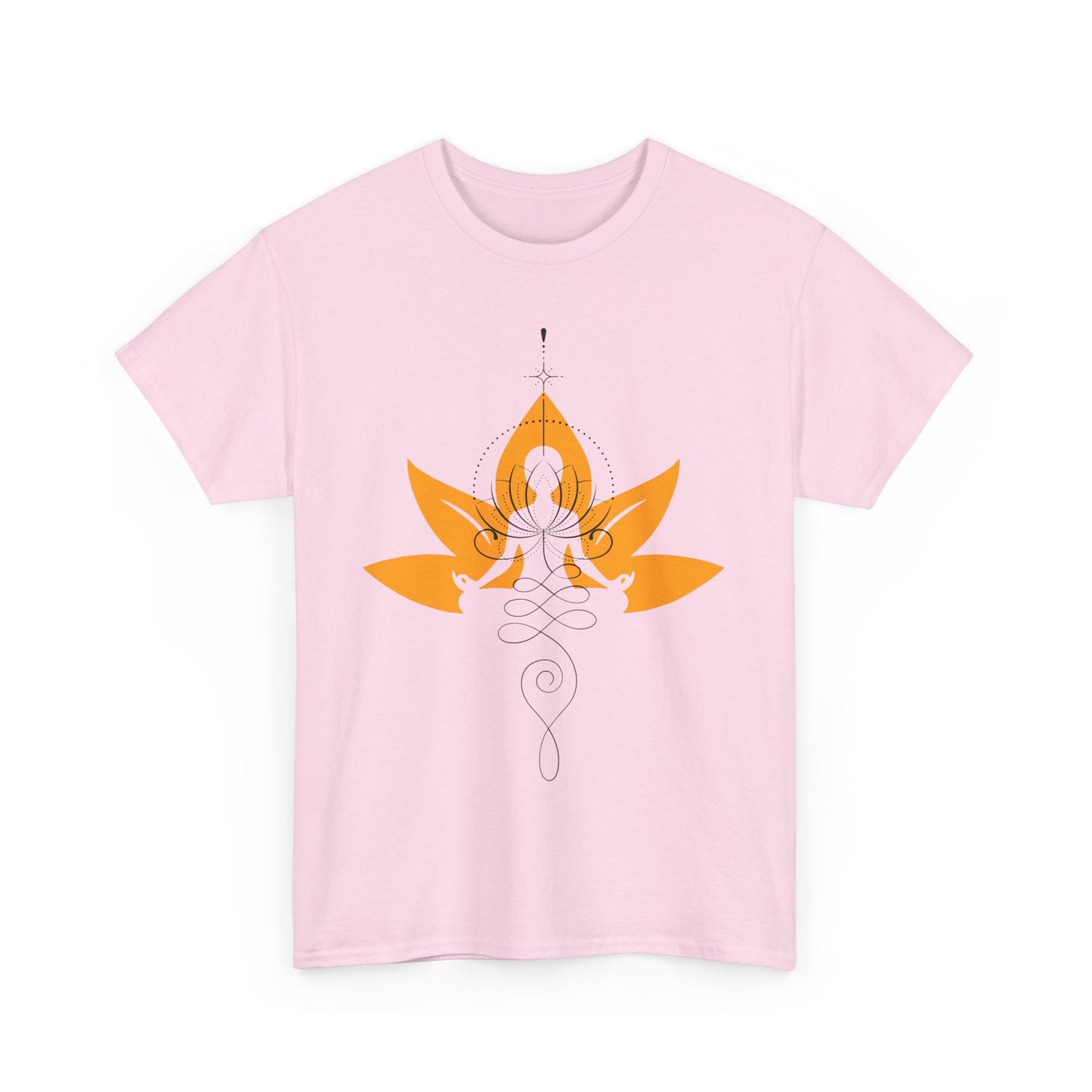 So Above, So Below Heavy Cotton Tee - Lotus & Meditative Spirit