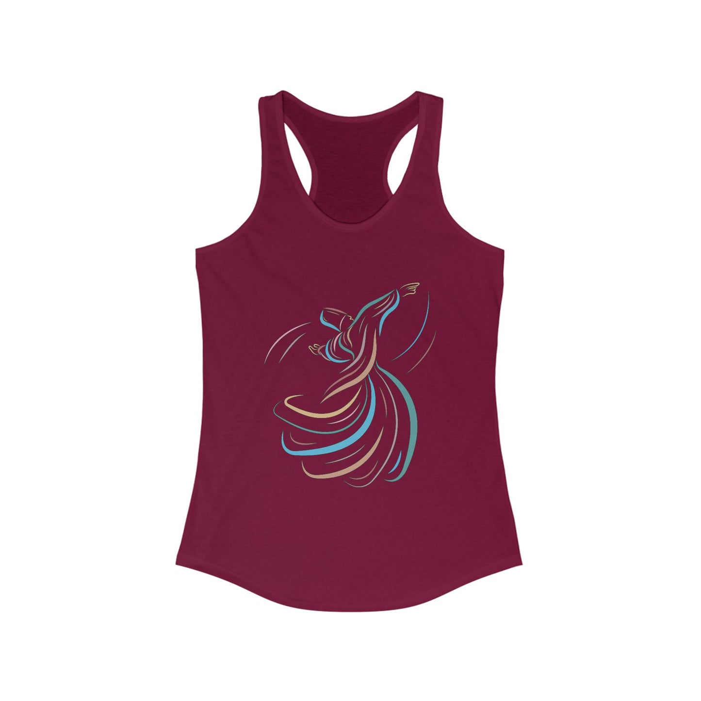 Whirling Dervish Racerback Tank - Flow with Grace, Move with Meaning