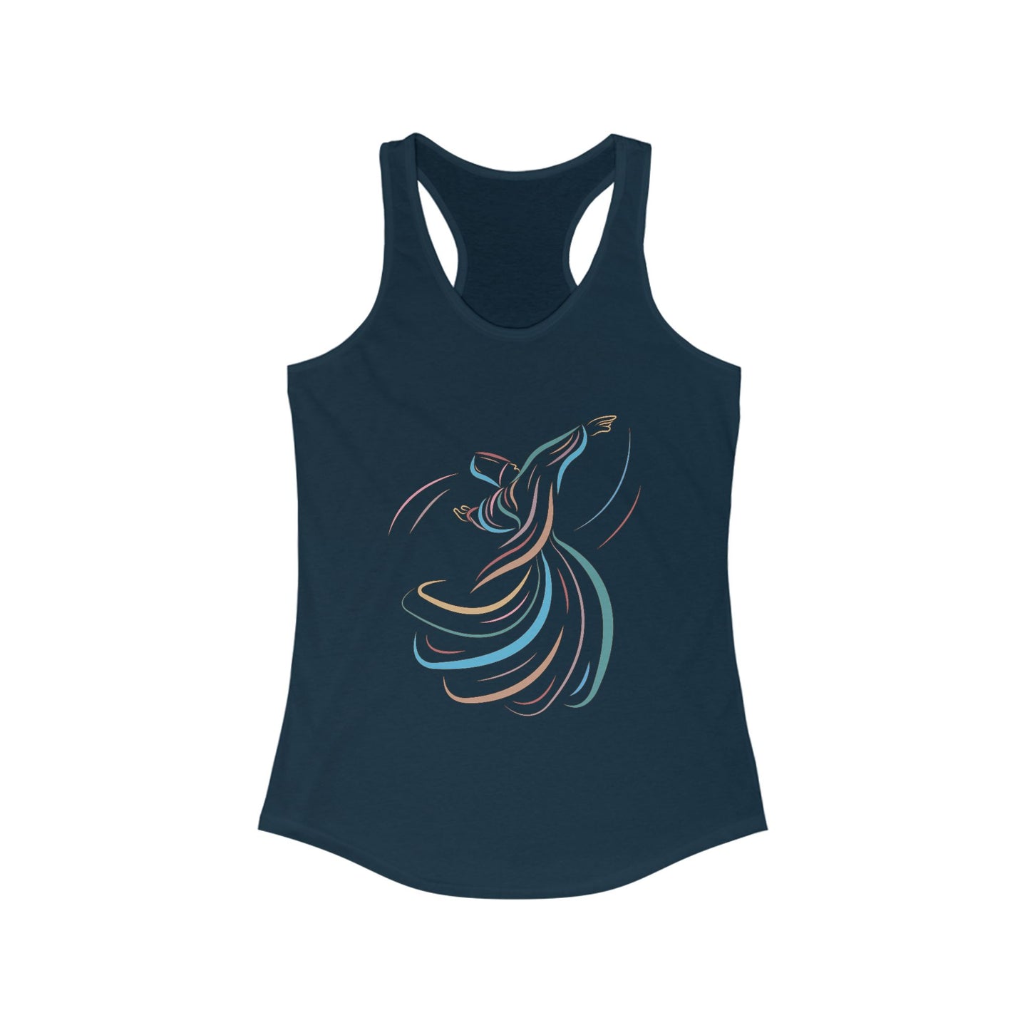 Whirling Dervish Racerback Tank - Flow with Grace, Move with Meaning