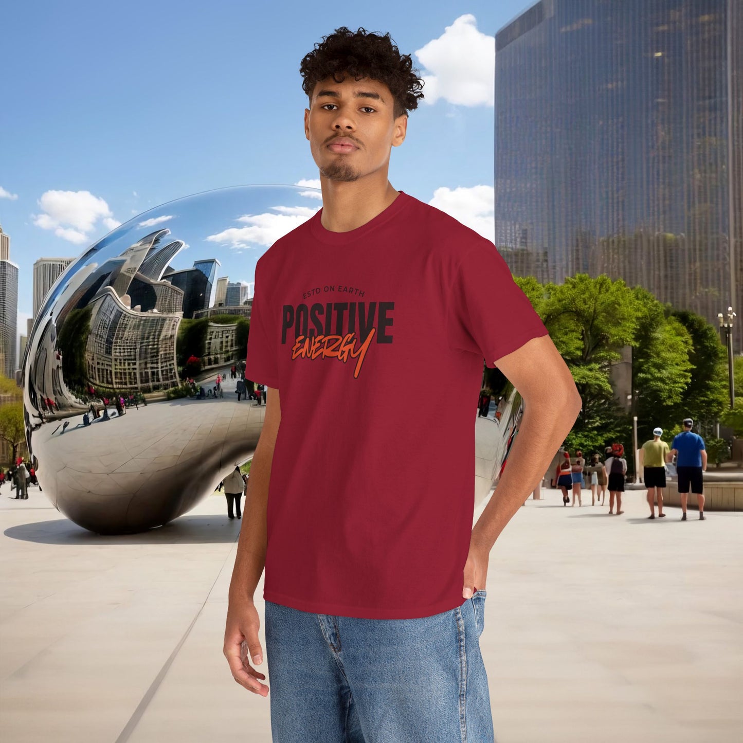 ⚡ Menaste “Positive Energy” — Grounded Radiance T-Shirt