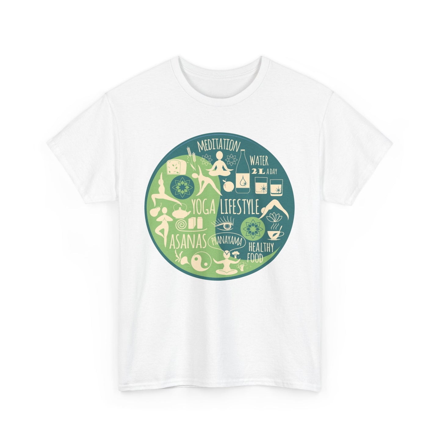 Vital Flow Heavy Cotton Tee - Live the Good Life, Mindfully