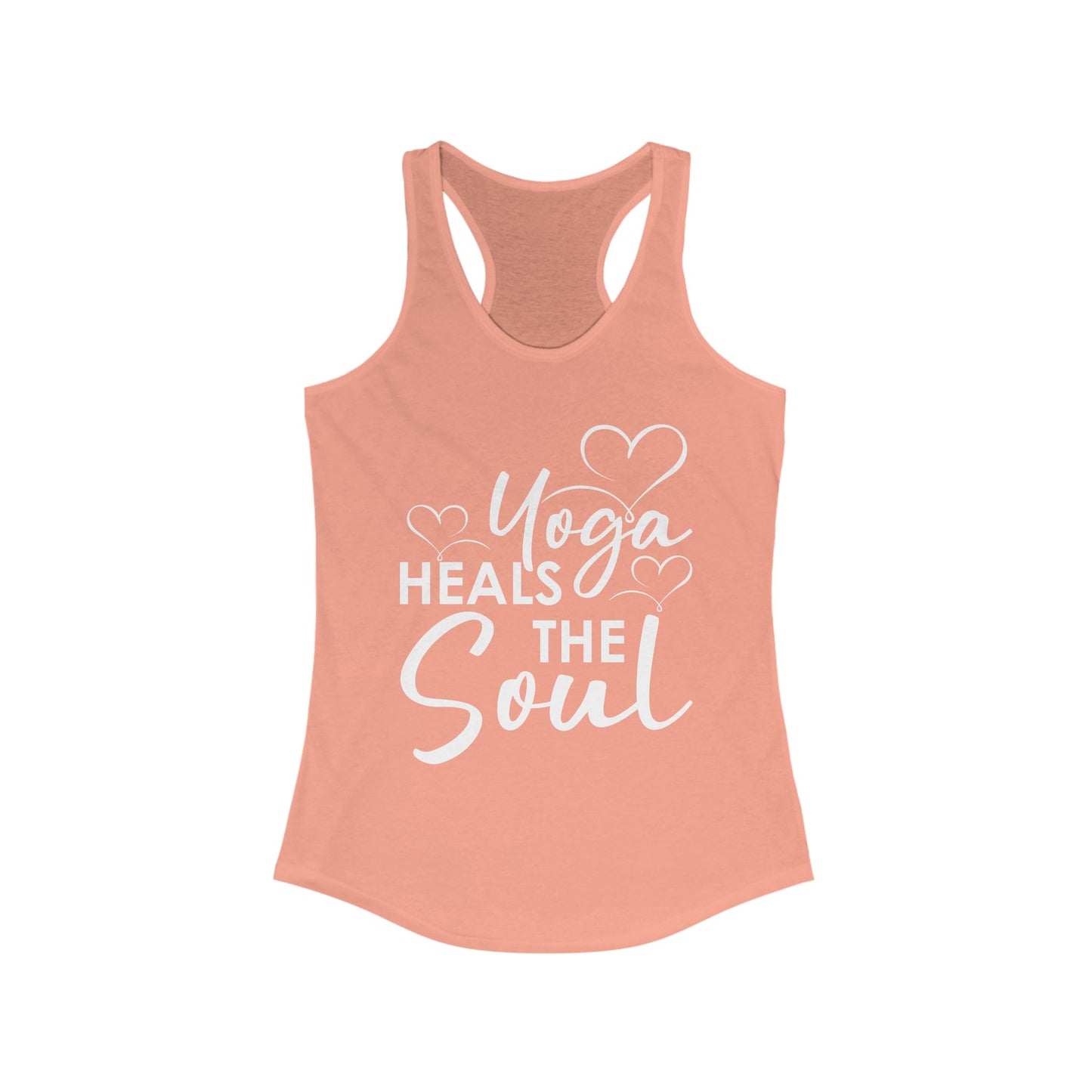 "Yoga Heals the Soul" - Mindful Movement Racerback Tank Top for Women