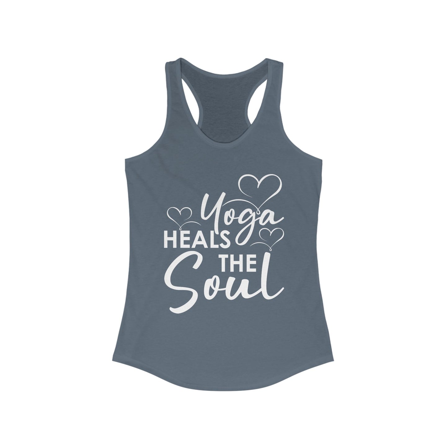 "Yoga Heals the Soul" - Mindful Movement Racerback Tank Top for Women