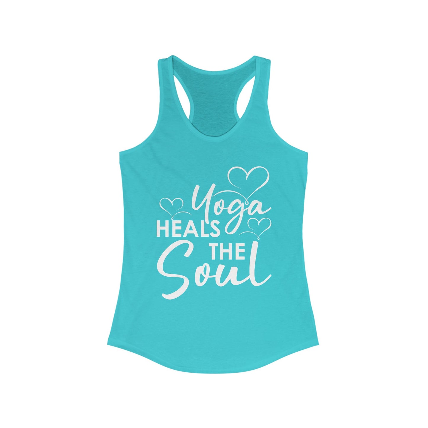 "Yoga Heals the Soul" - Mindful Movement Racerback Tank Top for Women