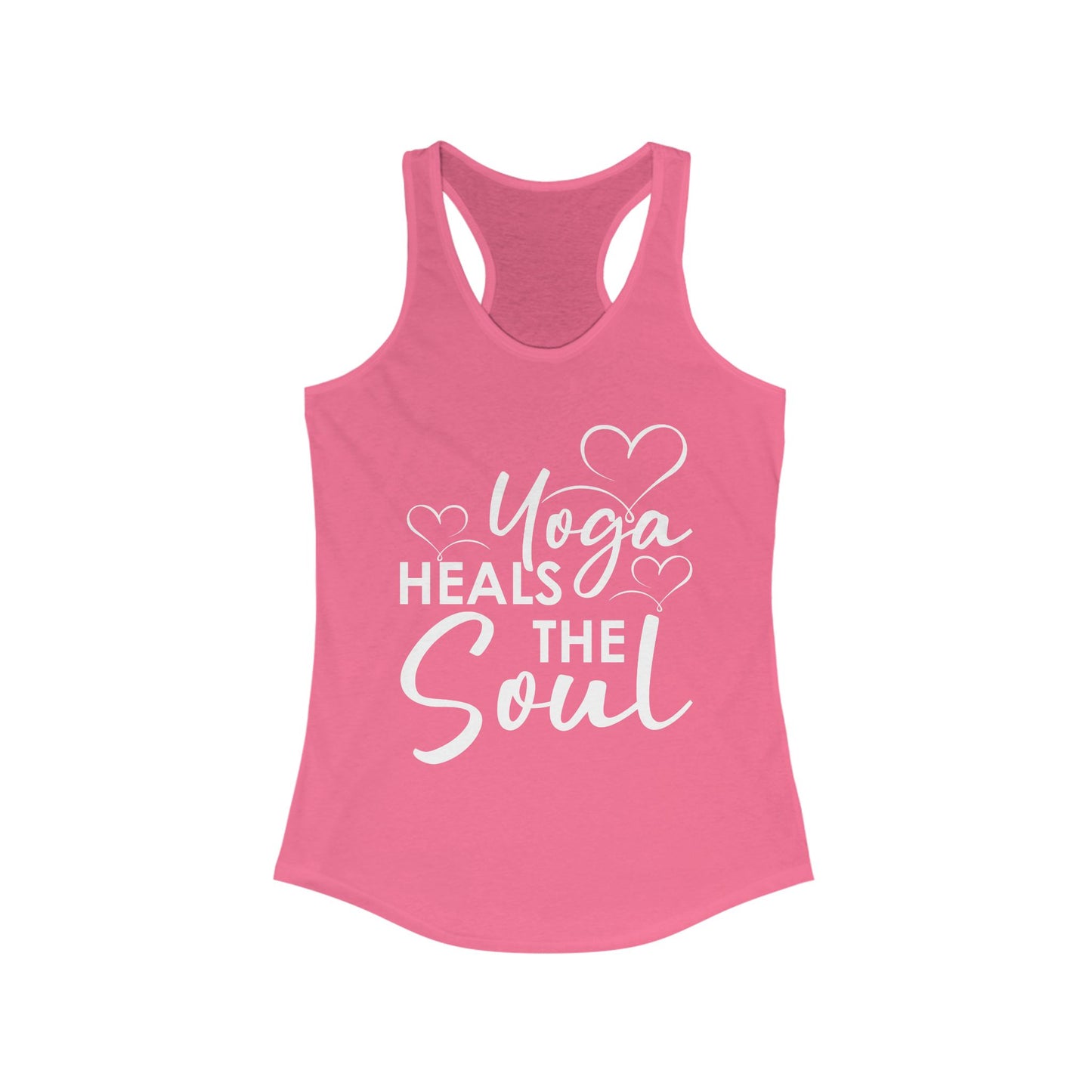 "Yoga Heals the Soul" - Mindful Movement Racerback Tank Top for Women