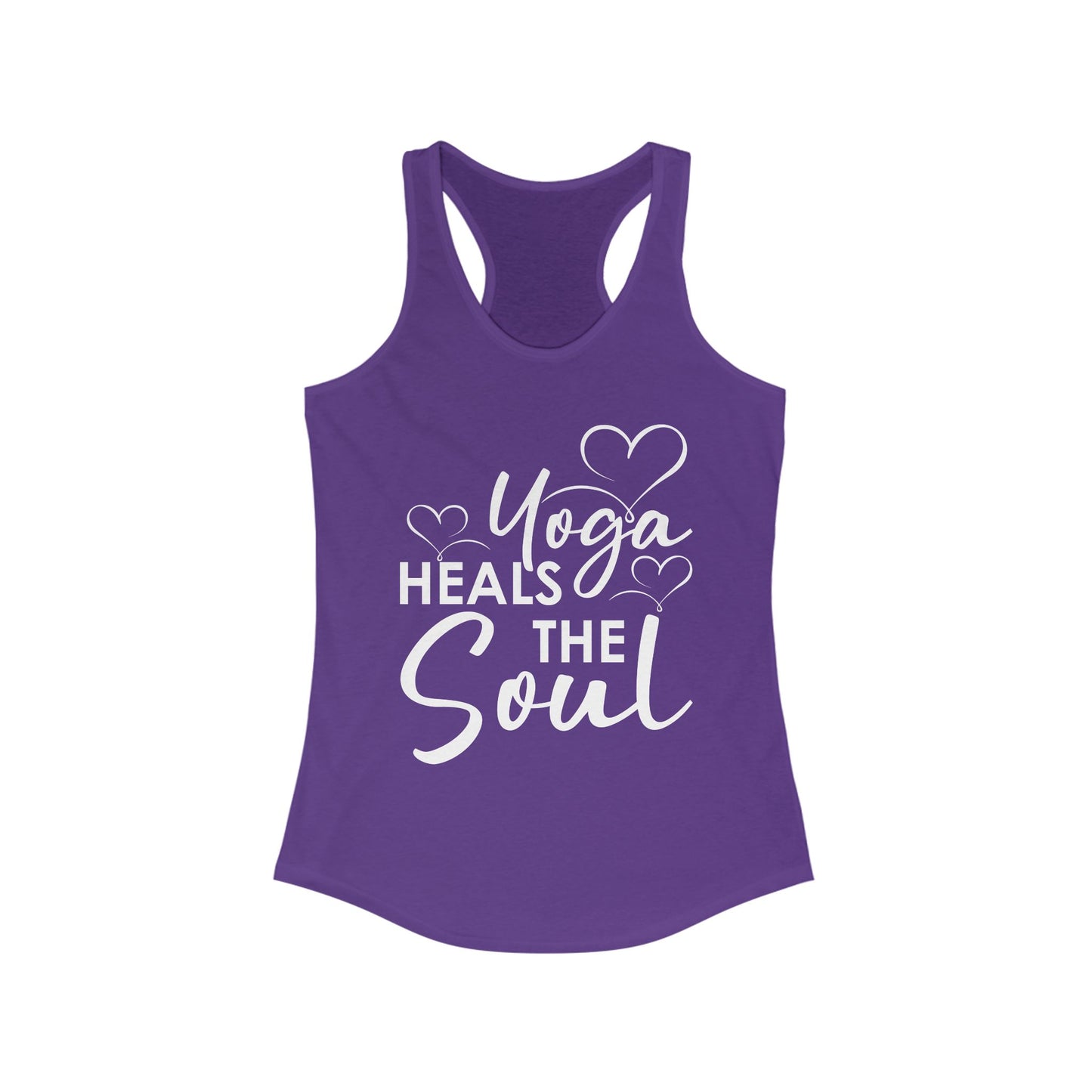 "Yoga Heals the Soul" - Mindful Movement Racerback Tank Top for Women