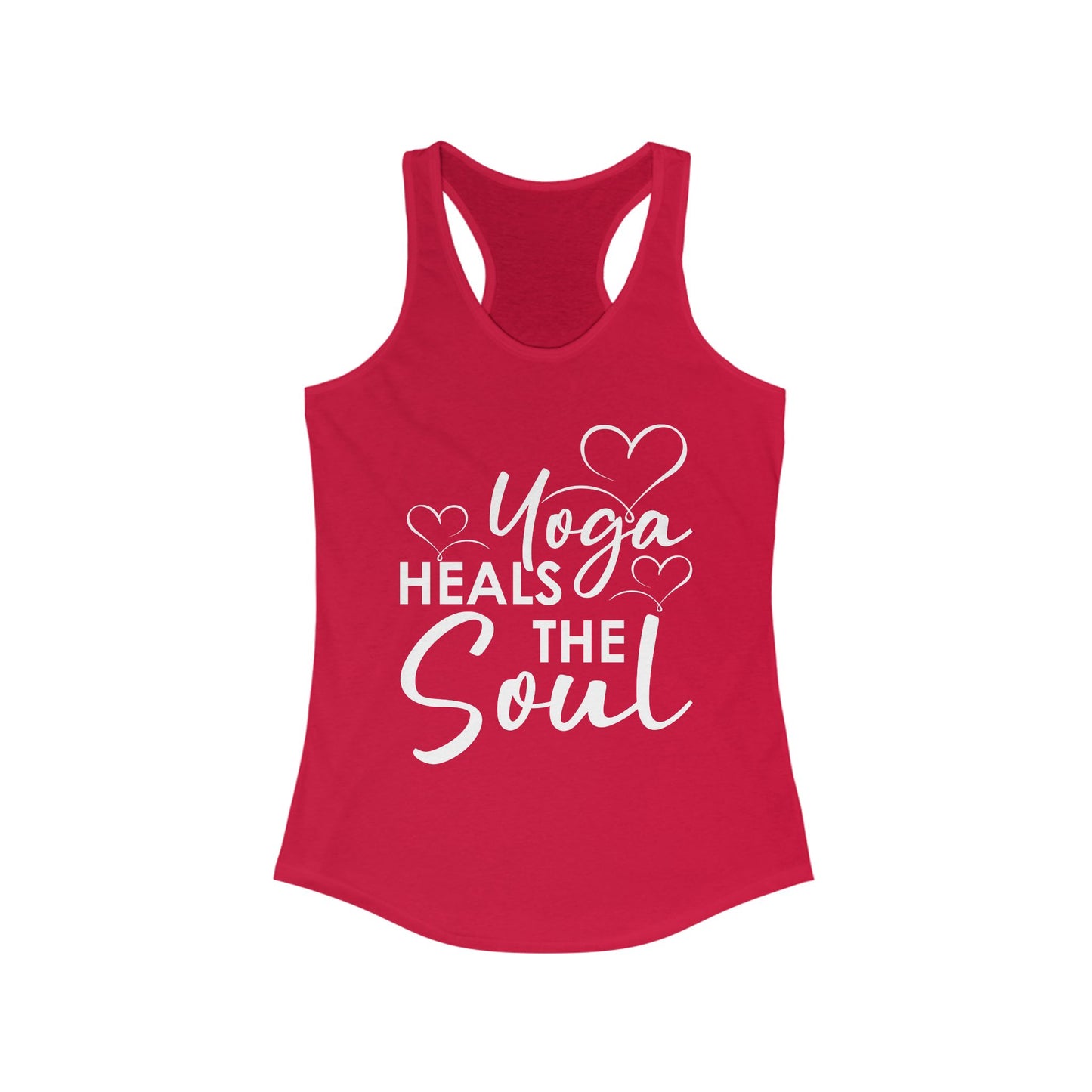 "Yoga Heals the Soul" - Mindful Movement Racerback Tank Top for Women