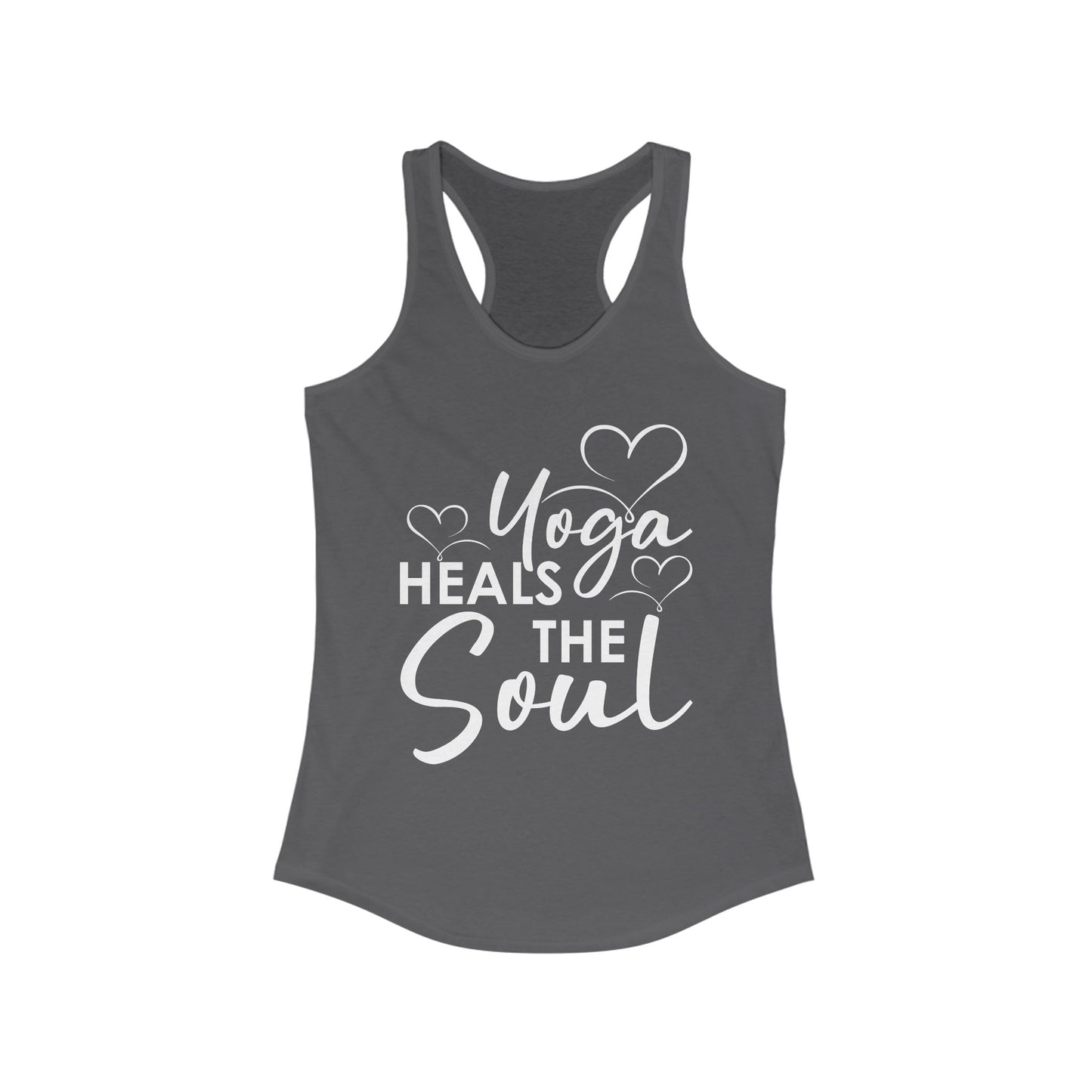 "Yoga Heals the Soul" - Mindful Movement Racerback Tank Top for Women