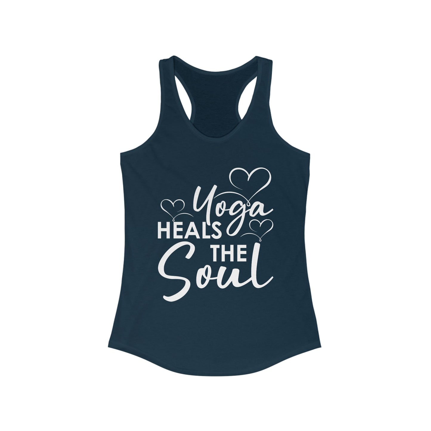 "Yoga Heals the Soul" - Mindful Movement Racerback Tank Top for Women