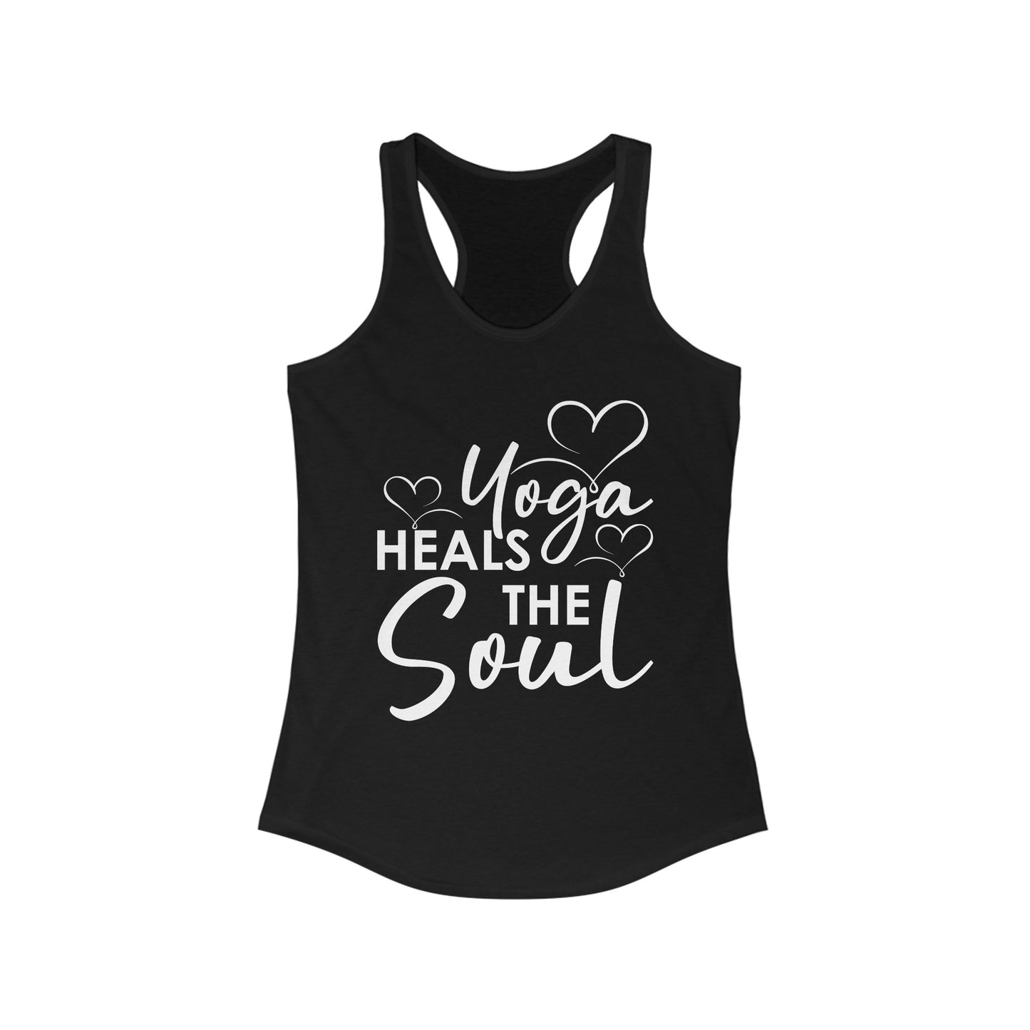 "Yoga Heals the Soul" - Mindful Movement Racerback Tank Top for Women