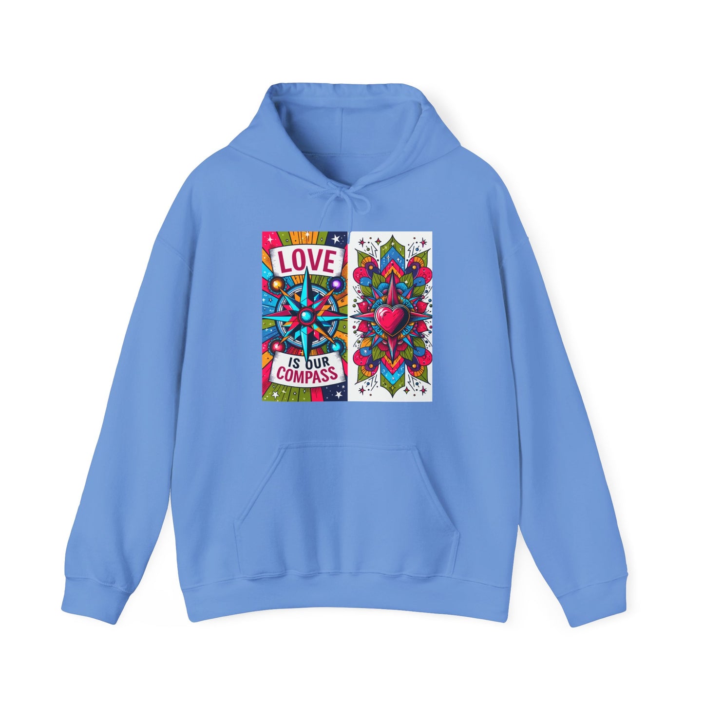 🧭❤️Love Is Our Compass Hoodie – Heart-Led Comfort for Every Journey