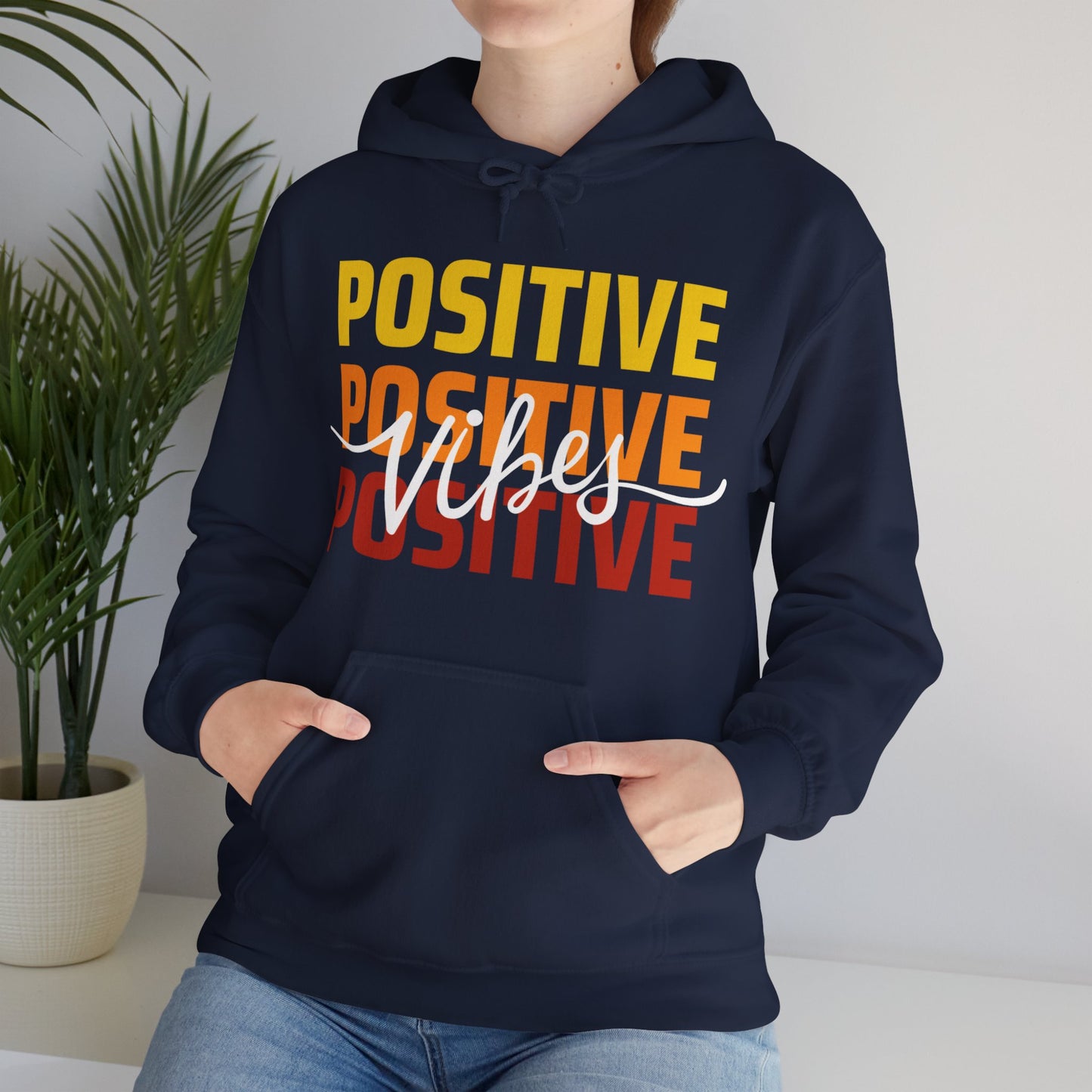 ✨ Positive Vibes - Powerful Motto Hooded Sweatshirt