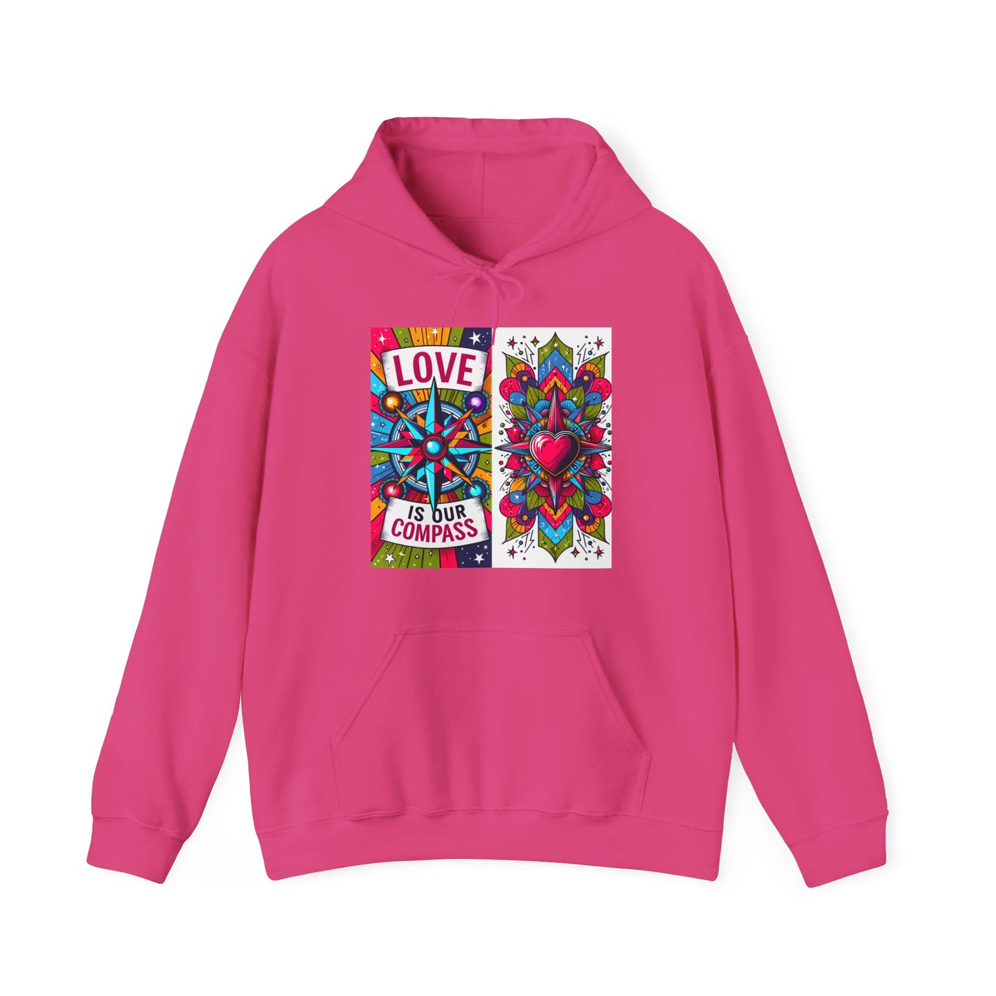 🧭❤️Love Is Our Compass Hoodie – Heart-Led Comfort for Every Journey
