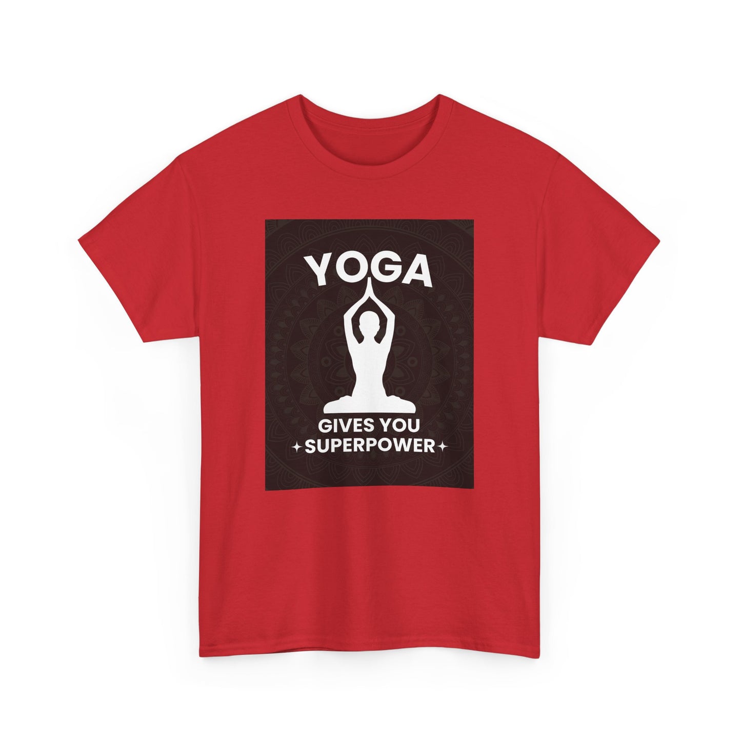 Yoga Gives You Power Heavy Cotton Tee - Strength in Stillness