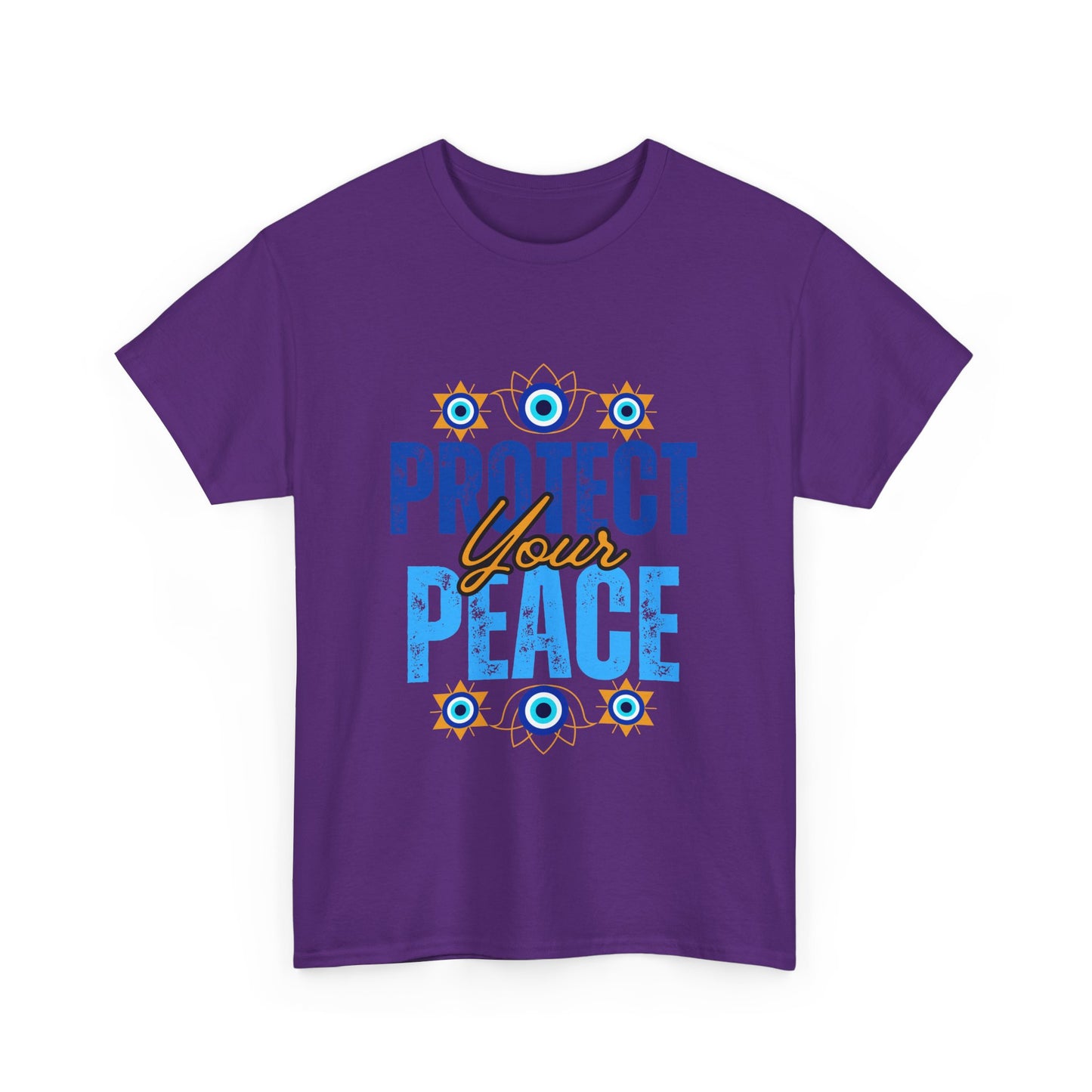 🧿Protect Your Peace Heavy Cotton Tee - Energy Guard in Style