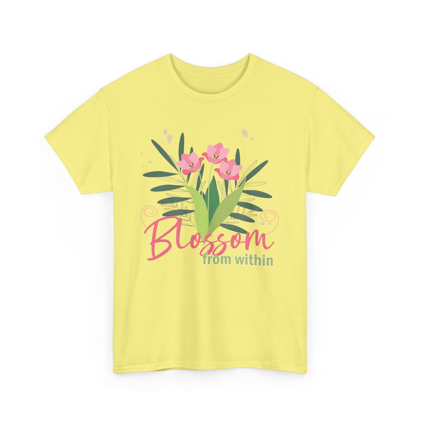 Inner Bloom Heavy Cotton Tee - Blossom From Within