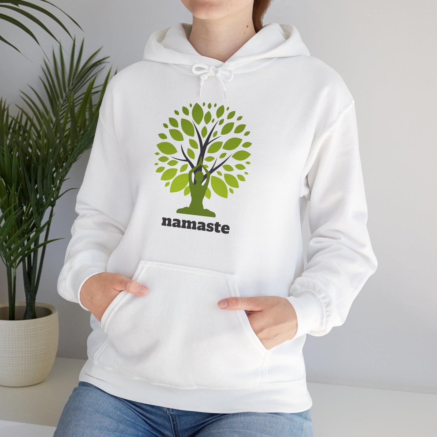 Namaste Roots Hoodie – Grounded in Spirit, Rooted in Earth🌳🙏✨