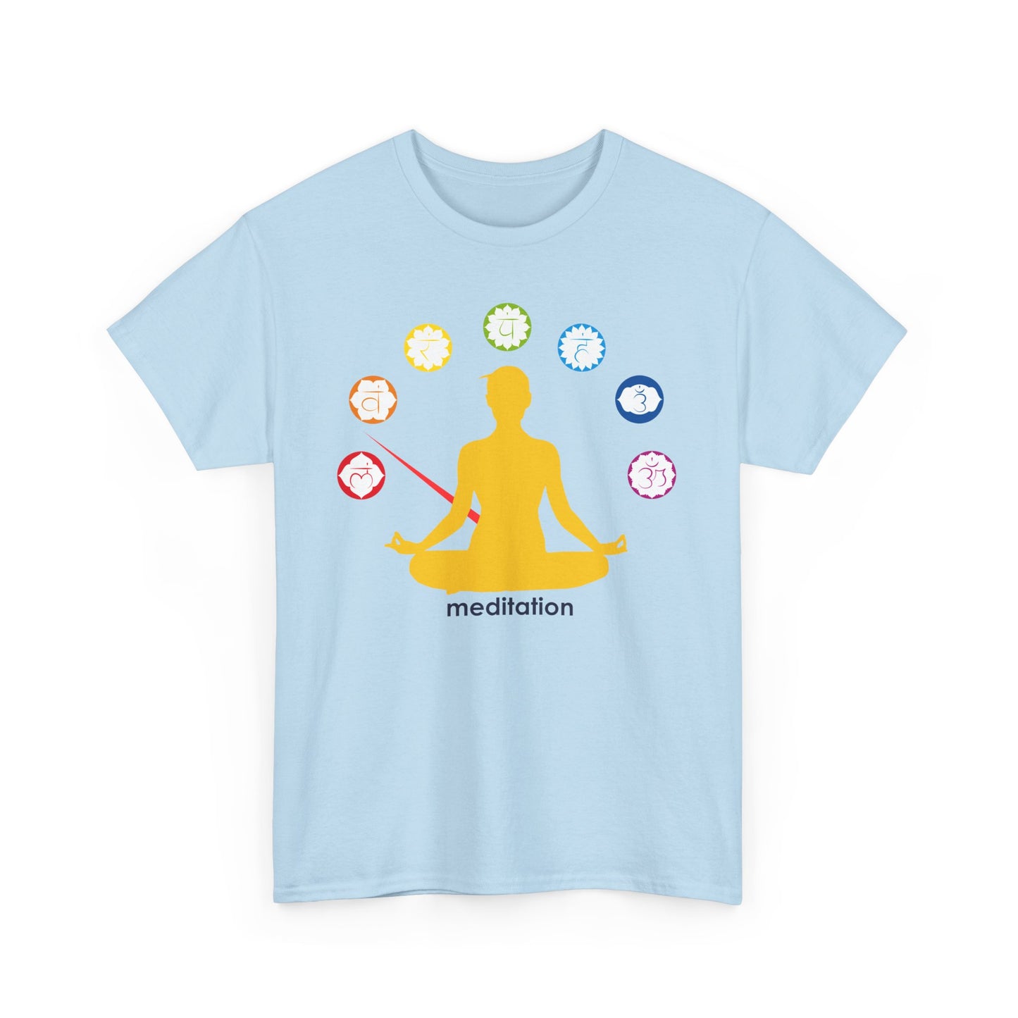 🧭ChakraMeter Heavy Cotton Tee - Align Through Meditation