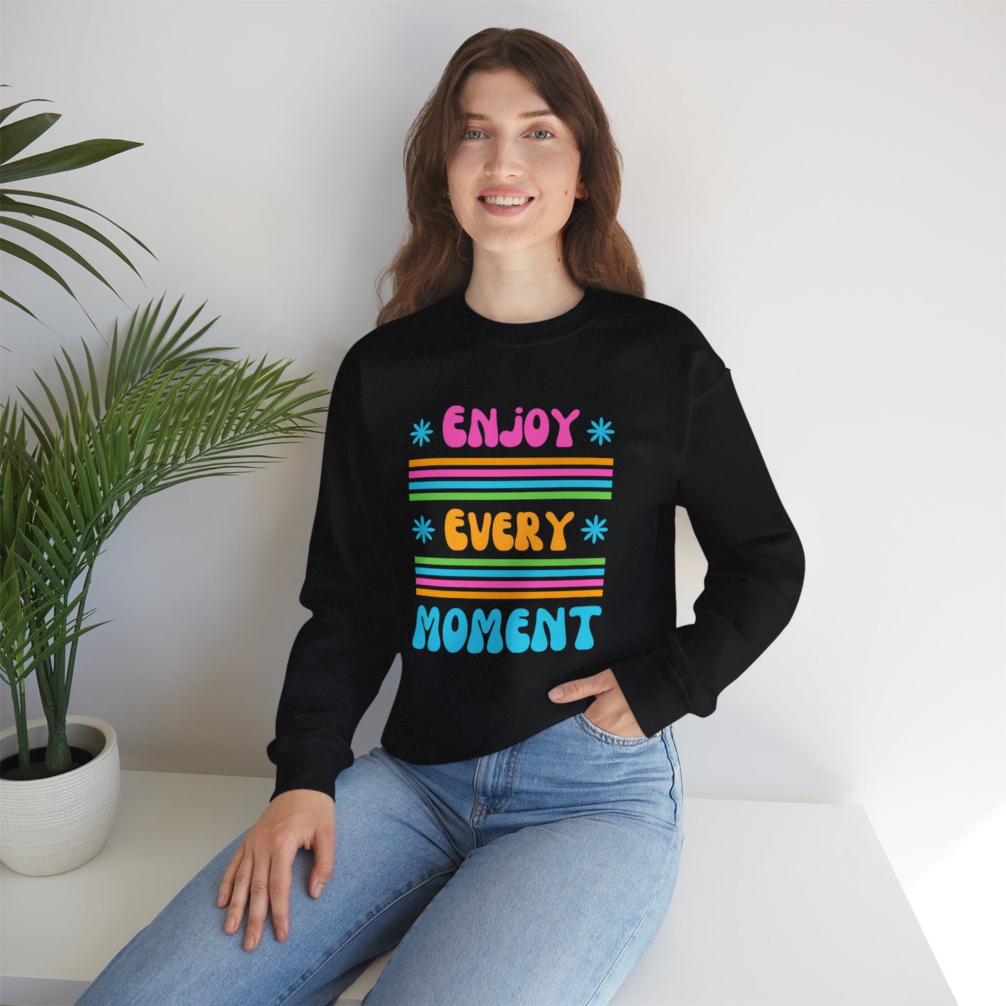 🌞Joy in Color - Every Moment is a Miracle Crewneck Sweatshirt