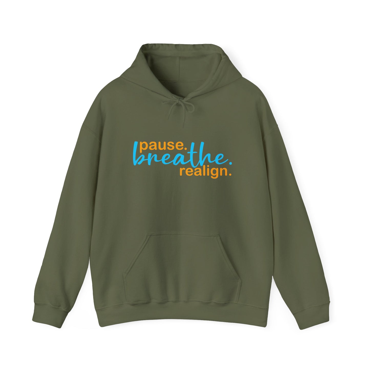 💛Mindful Pause Hooded Sweatshirt - "pause. breathe. realign."