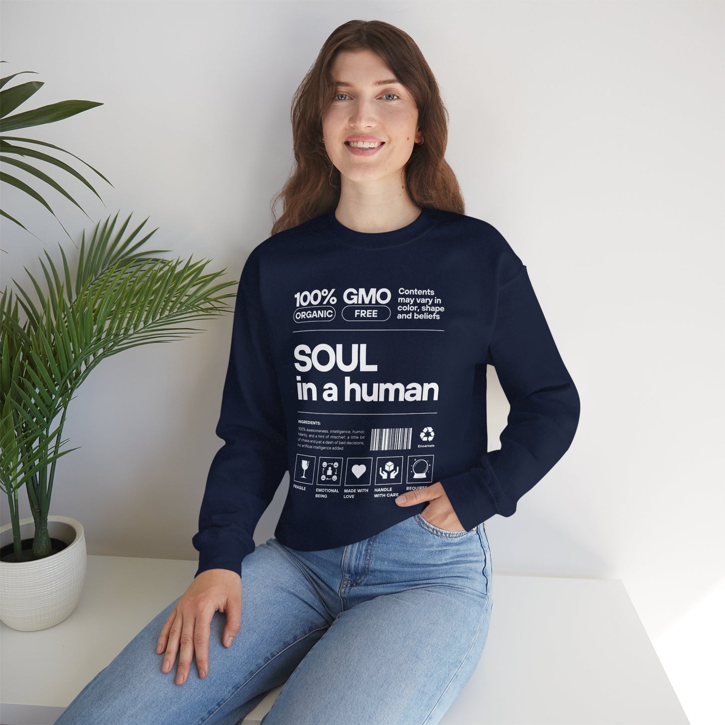 🧬Soul Ingredients - Human Label Crewneck Sweatshirt