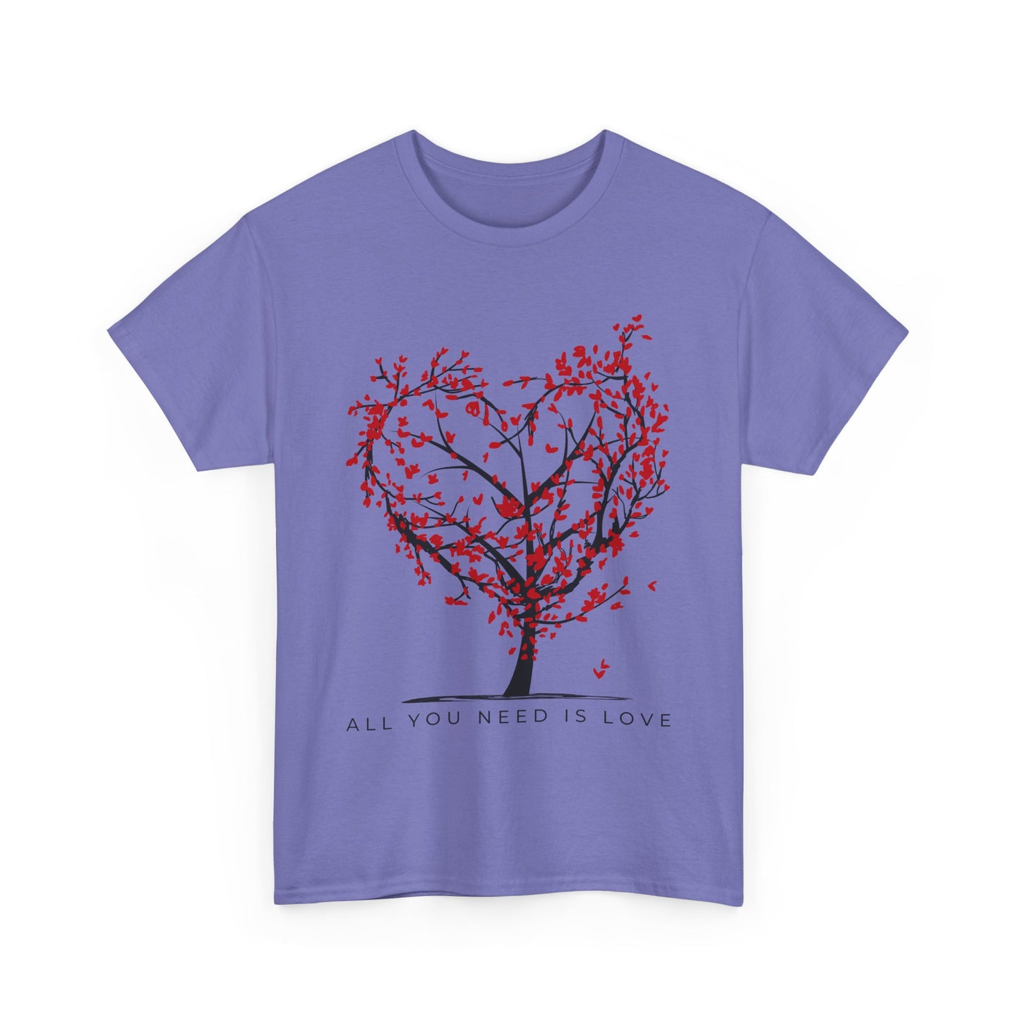 Rooted in Love - “All You Need is Love” - Love Tree Heavy Cotton Tee