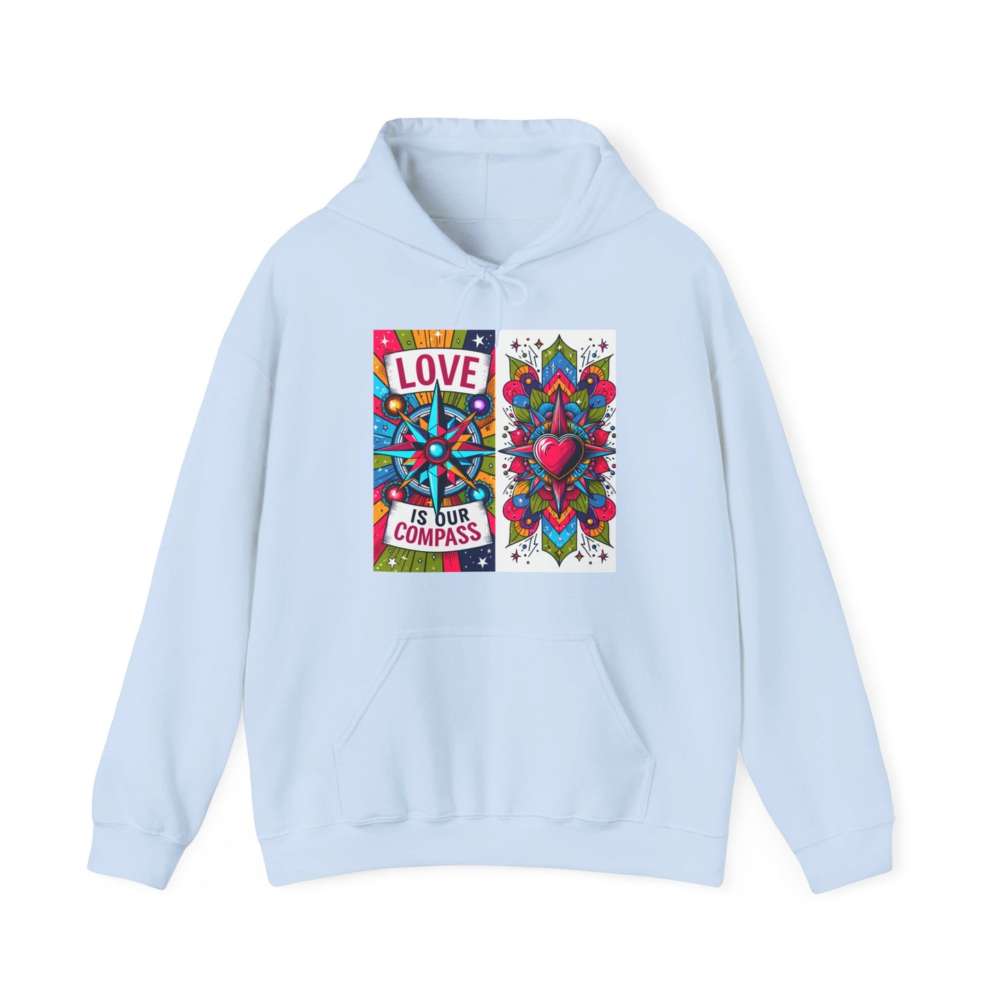 🧭❤️Love Is Our Compass Hoodie – Heart-Led Comfort for Every Journey