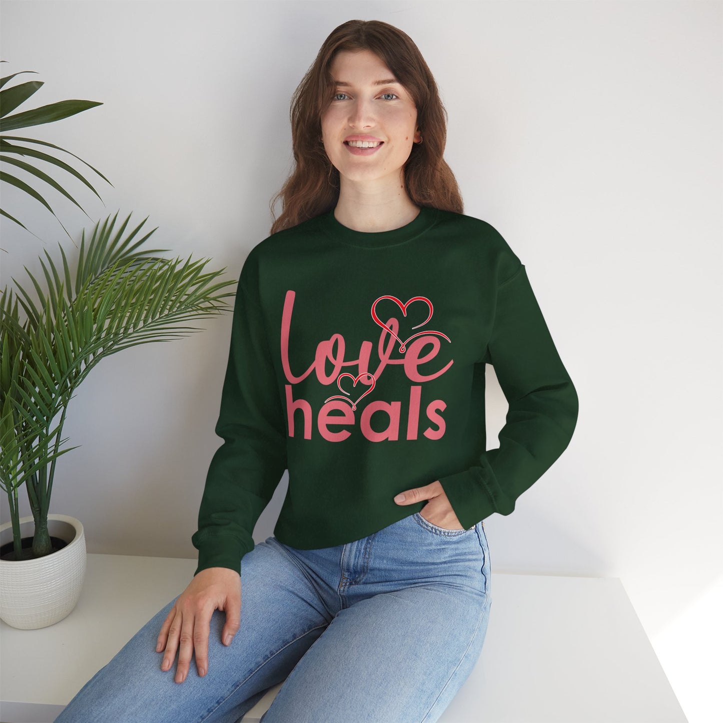 💗Love Heals - Heartlight Crewneck Sweatshirt