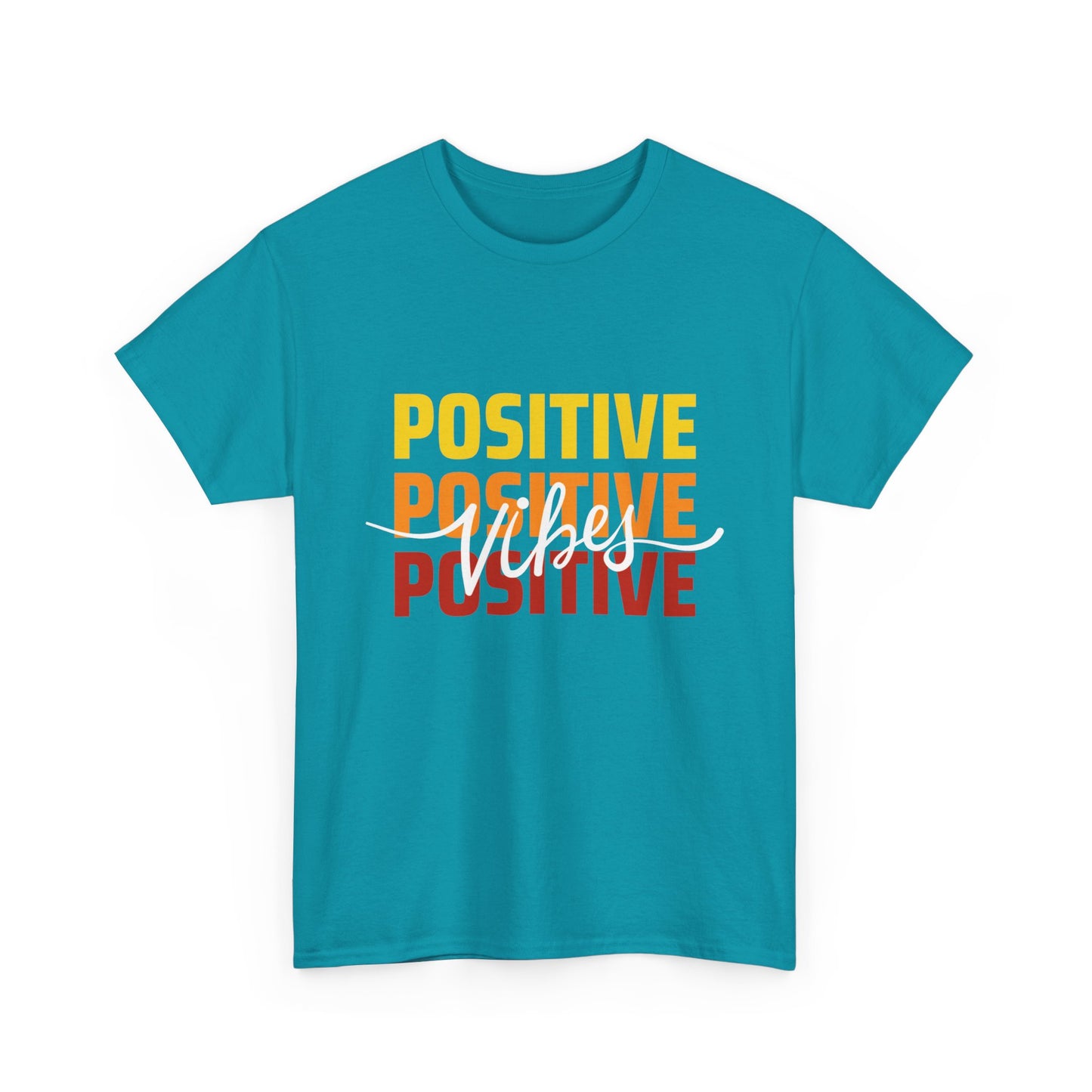 Positive Vibes - Triple Affirmation Heavy Cotton T-Shirt