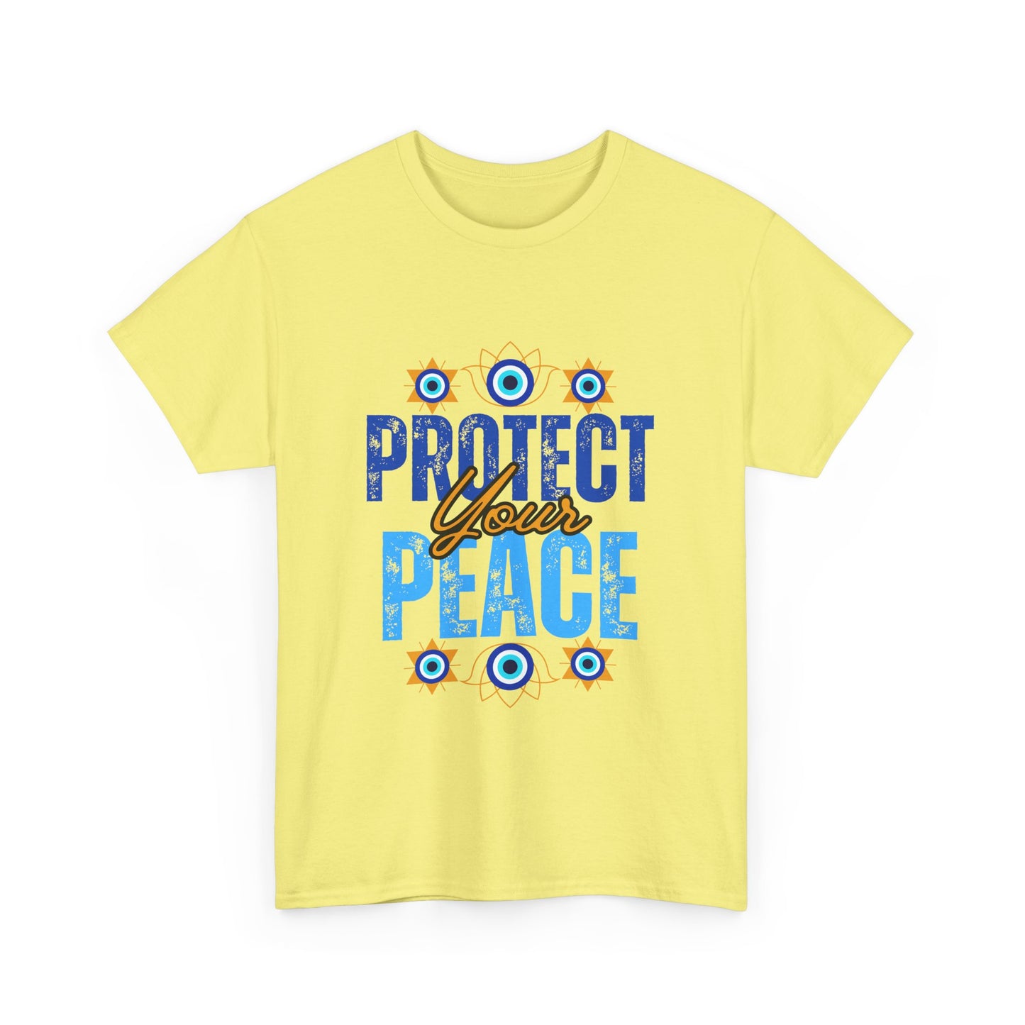 🧿Protect Your Peace Heavy Cotton Tee - Energy Guard in Style