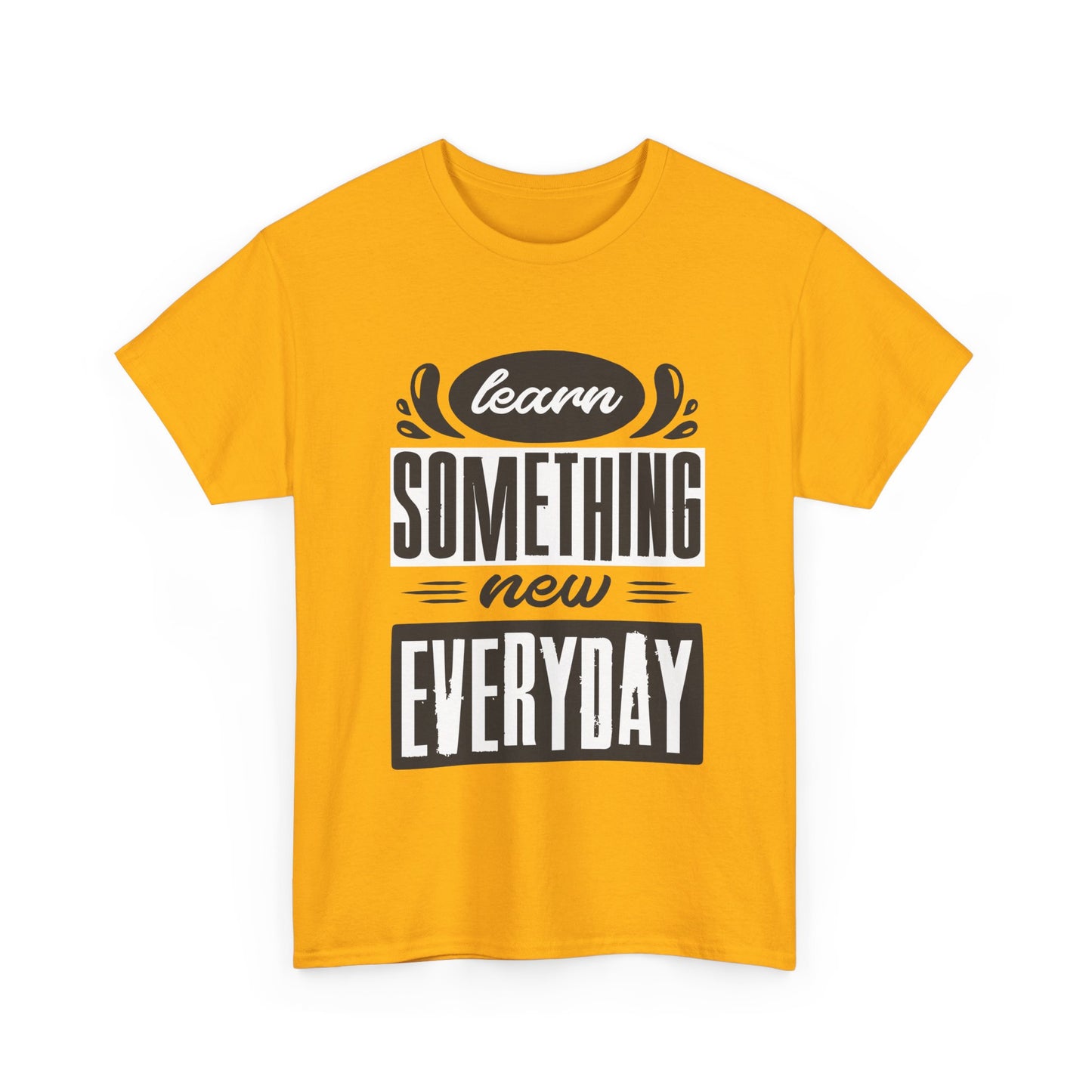 📘"Everyday Wisdom" Heavy Cotton Tee - Grow Through What You Learn