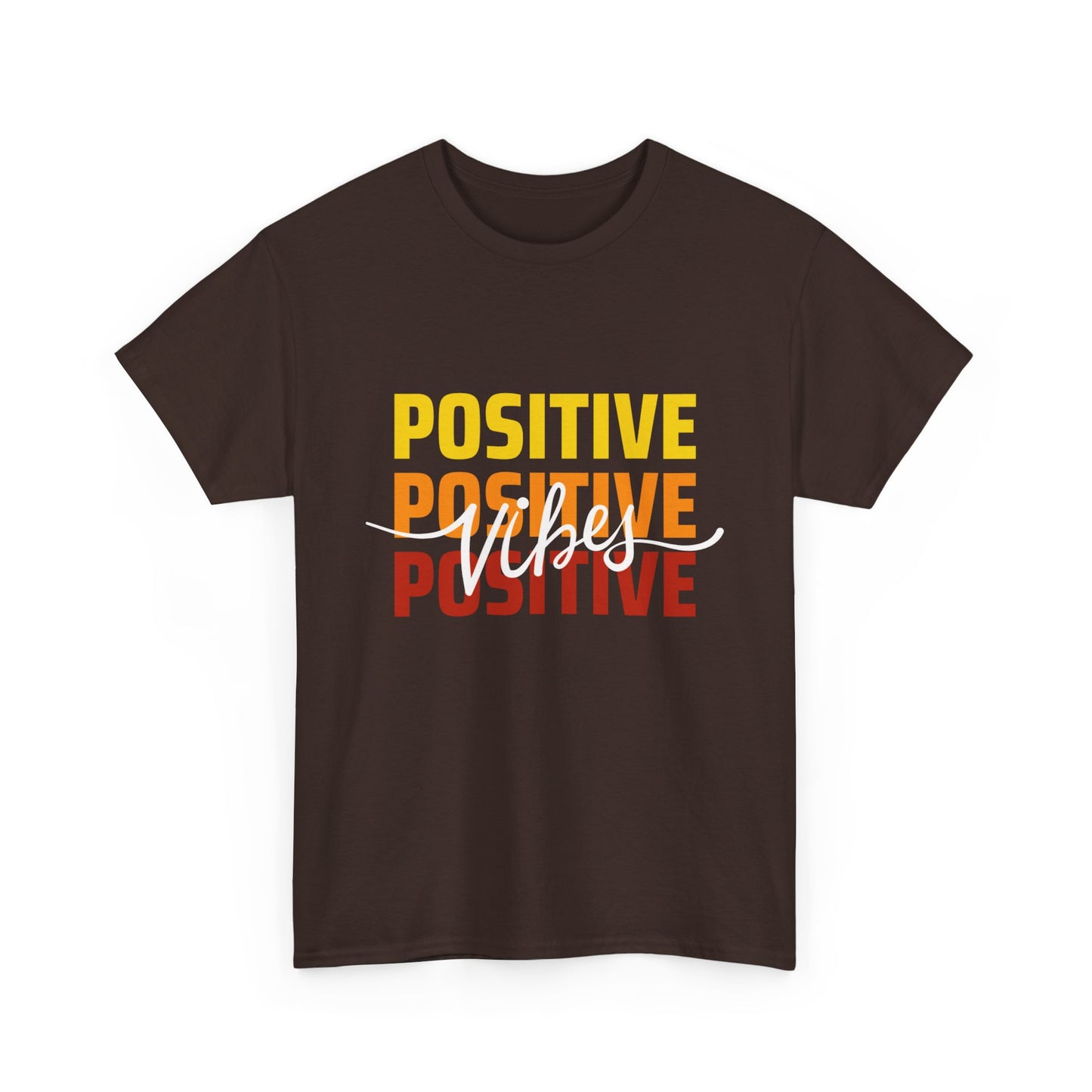 Positive Vibes - Triple Affirmation Heavy Cotton T-Shirt