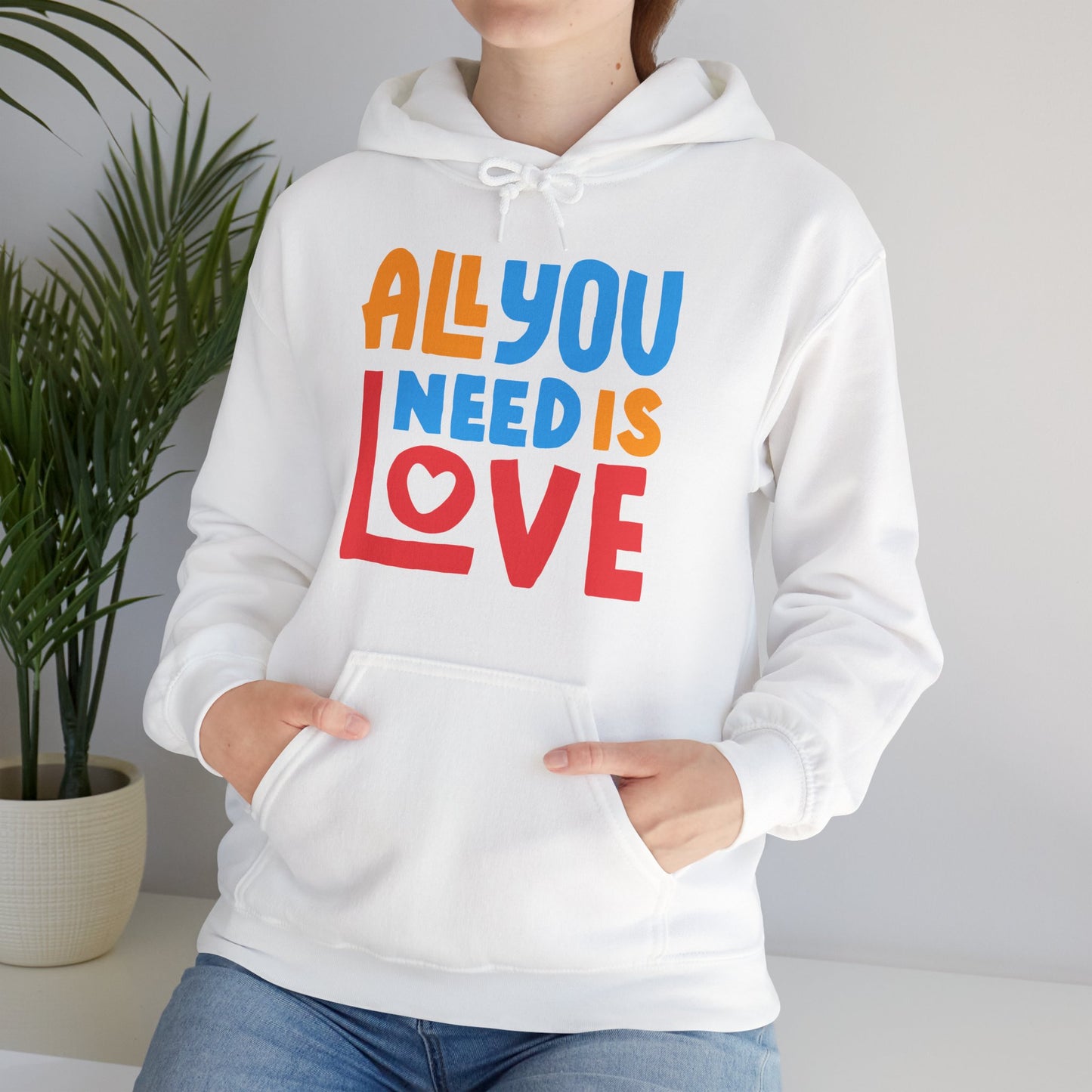 🌈All You Need Is Love Hoodie – Cozy Colorful Reminder of What Matters Most❤️🌈✨