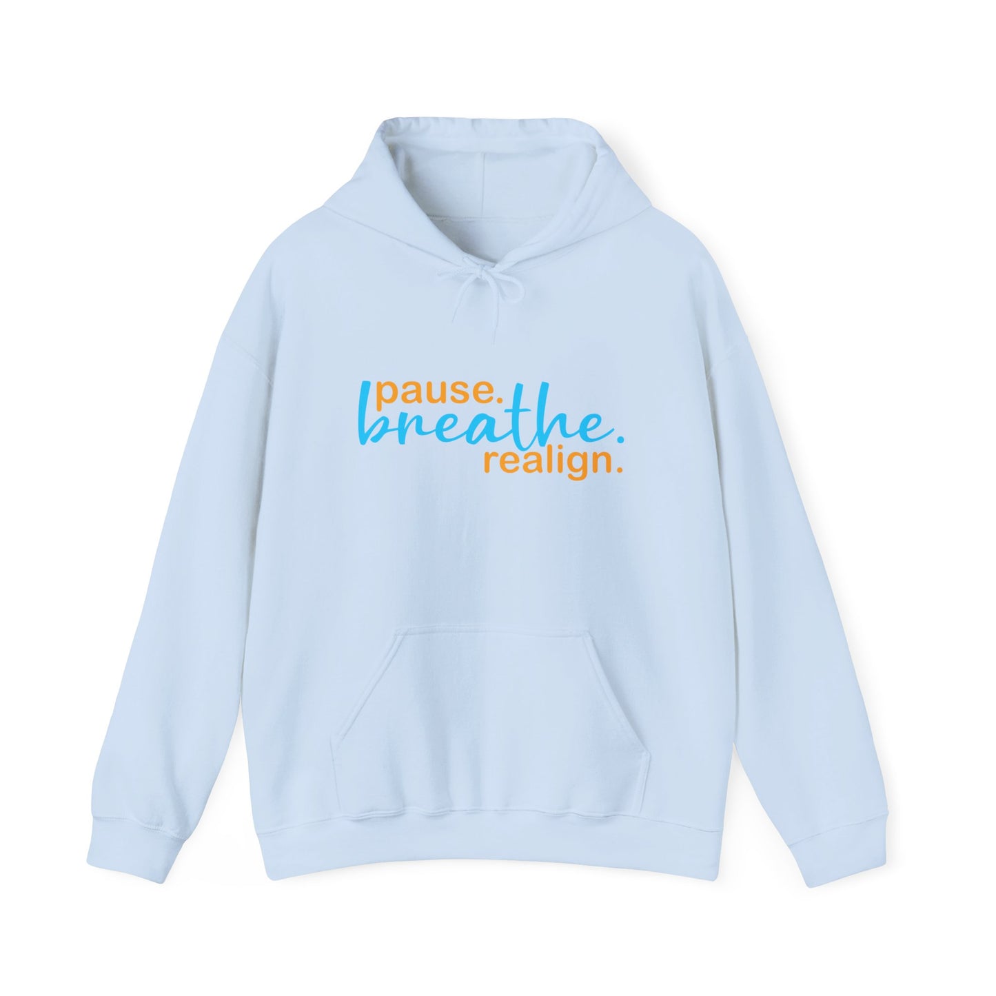 💛Mindful Pause Hooded Sweatshirt - "pause. breathe. realign."