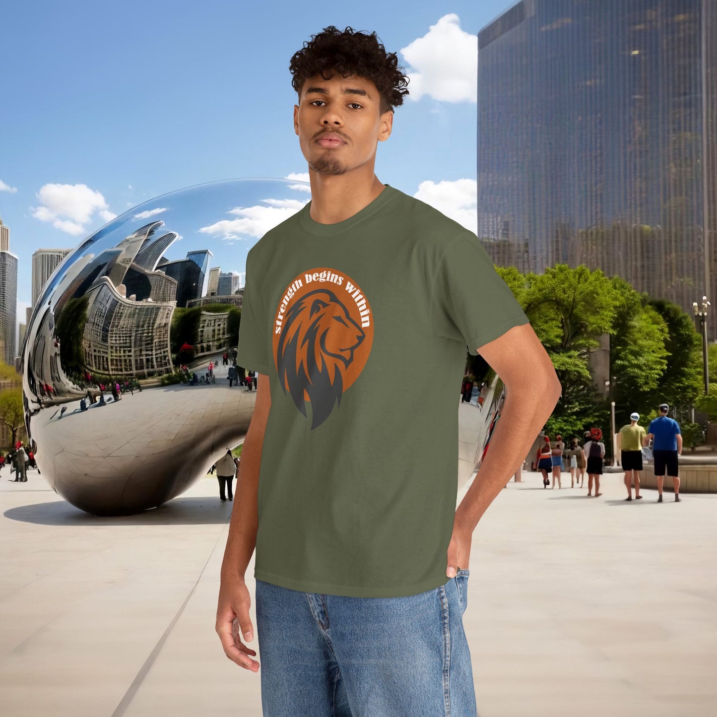 🔥🦁 “Strength Begins Within” — Menaste Lion Sigil Tee